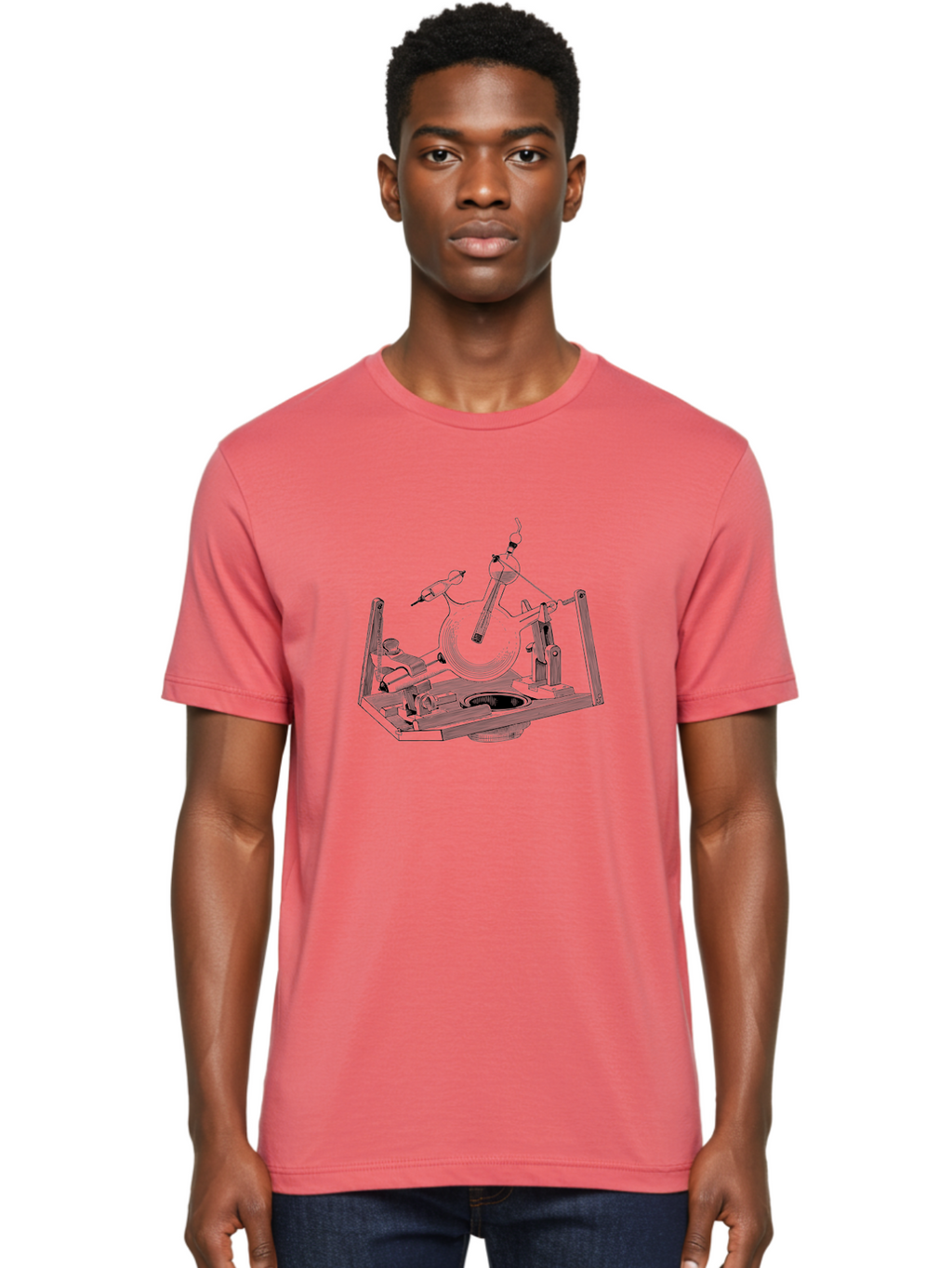Laboratory-Equipment-5 Men'S Graphic Tee, 100% Cotton, Comfortable Casual Summer Wear, Machine Washable, Laboratory Equipment, Scientific Instruments, Glassware, Distillation Apparatus, Chemistry Lab, Experimental Setup, Research Tools, Aad619