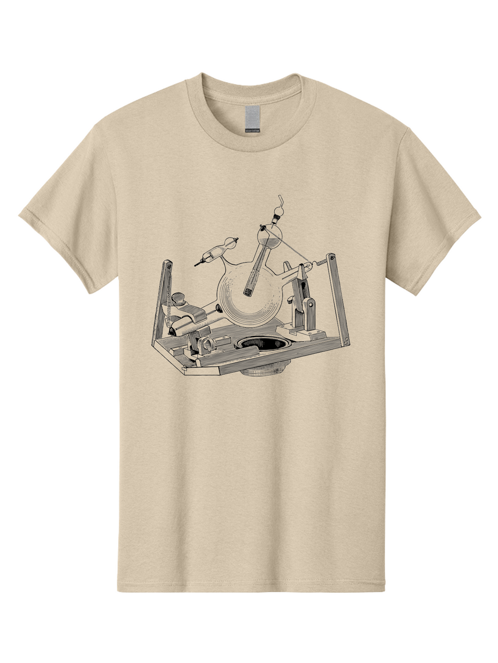 Laboratory-Equipment-5 Men'S Graphic Tee, 100% Cotton, Comfortable Casual Summer Wear, Machine Washable, Laboratory Equipment, Scientific Instruments, Glassware, Distillation Apparatus, Chemistry Lab, Experimental Setup, Research Tools, Aad619