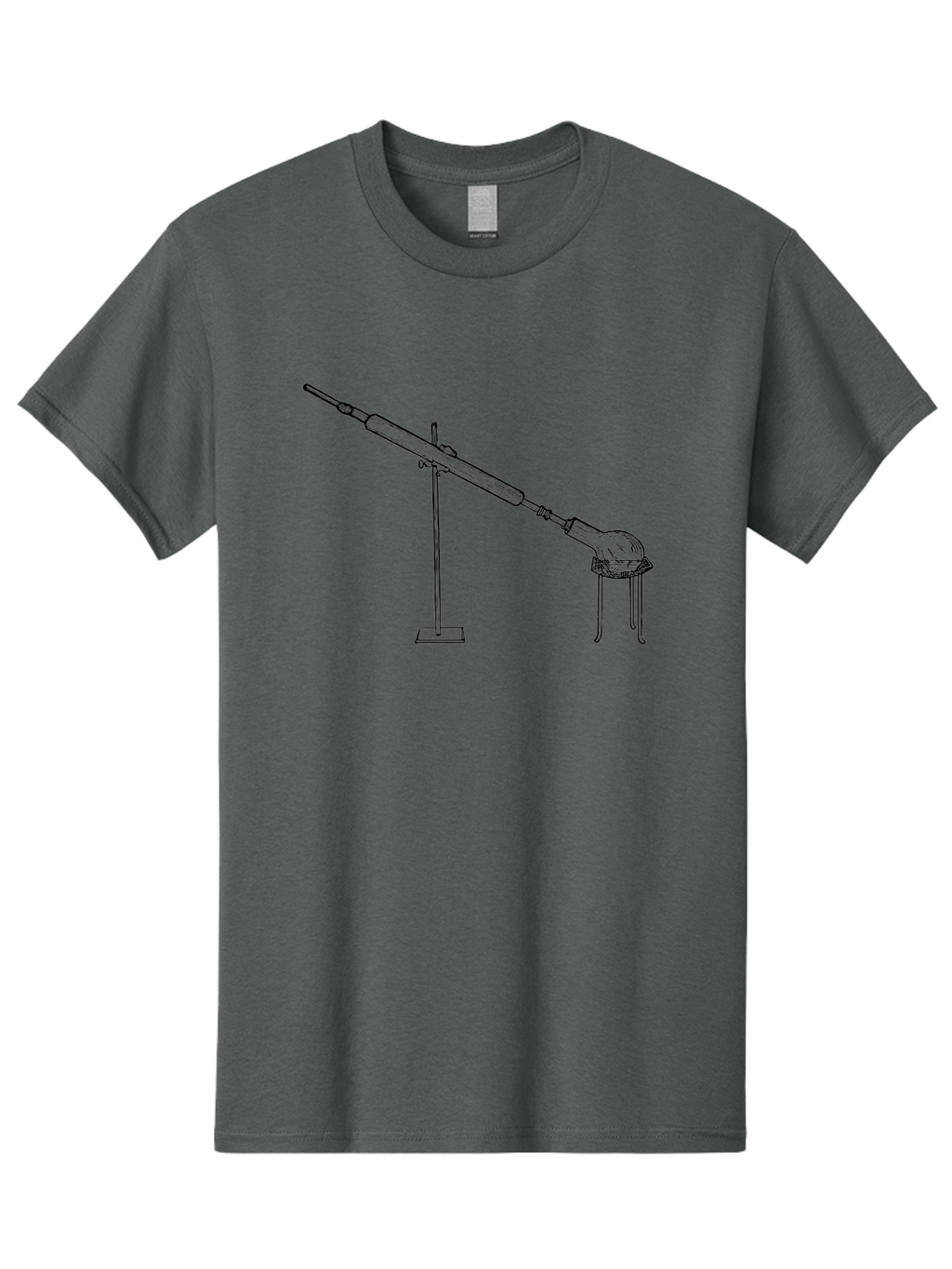 Laboratory-Equipment-8 Men'S Graphic Tee, 100% Cotton, Comfortable Casual Summer Wear, Machine Washable, Laboratory Equipment, Scientific Apparatus, Distillation Setup, Glassware, Chemistry Lab, Science Experiment, Test Tube, Clamp Stand, Aad622