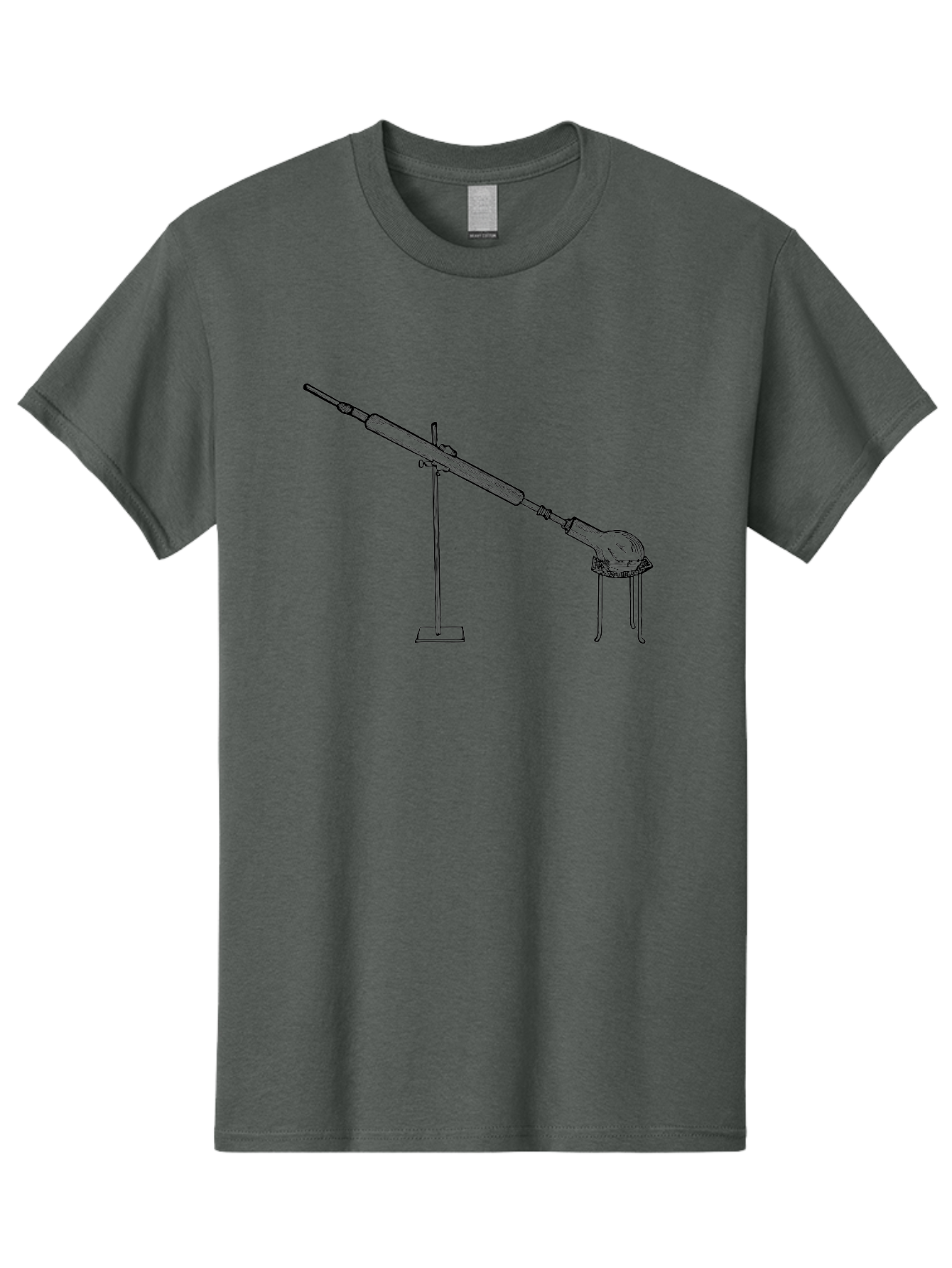 Laboratory-Equipment-8 Men'S Graphic Tee, 100% Cotton, Comfortable Casual Summer Wear, Machine Washable, Laboratory Equipment, Scientific Apparatus, Distillation Setup, Glassware, Chemistry Lab, Science Experiment, Test Tube, Clamp Stand, Aad622
