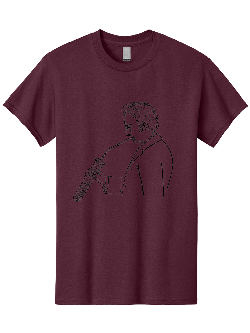 Man-Smoking-Pipe Men'S Graphic Tee, 100% Cotton, Comfortable Casual Summer Wear, Machine Washable, Man Holding Blowtorch, Vintage Illustration, Retro Artwork, Skilled Craftsman, Tool Usage, Industrial Work, Diy Projects, Craftsmanship, Aad631
