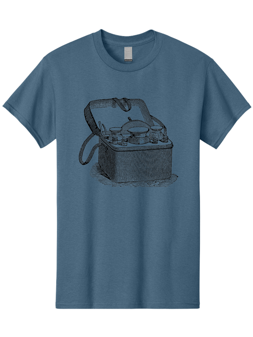 Picnic-Basket Men'S Graphic Tee, 100% Cotton, Comfortable Casual Summer Wear, Machine Washable, Picnic Basket, Outdoor Dining, Al Fresco, Picnic Essentials, Tableware, Dining Accessories, Vintage Picnic, Outdoor Entertaining, Picnic Setup Aad641