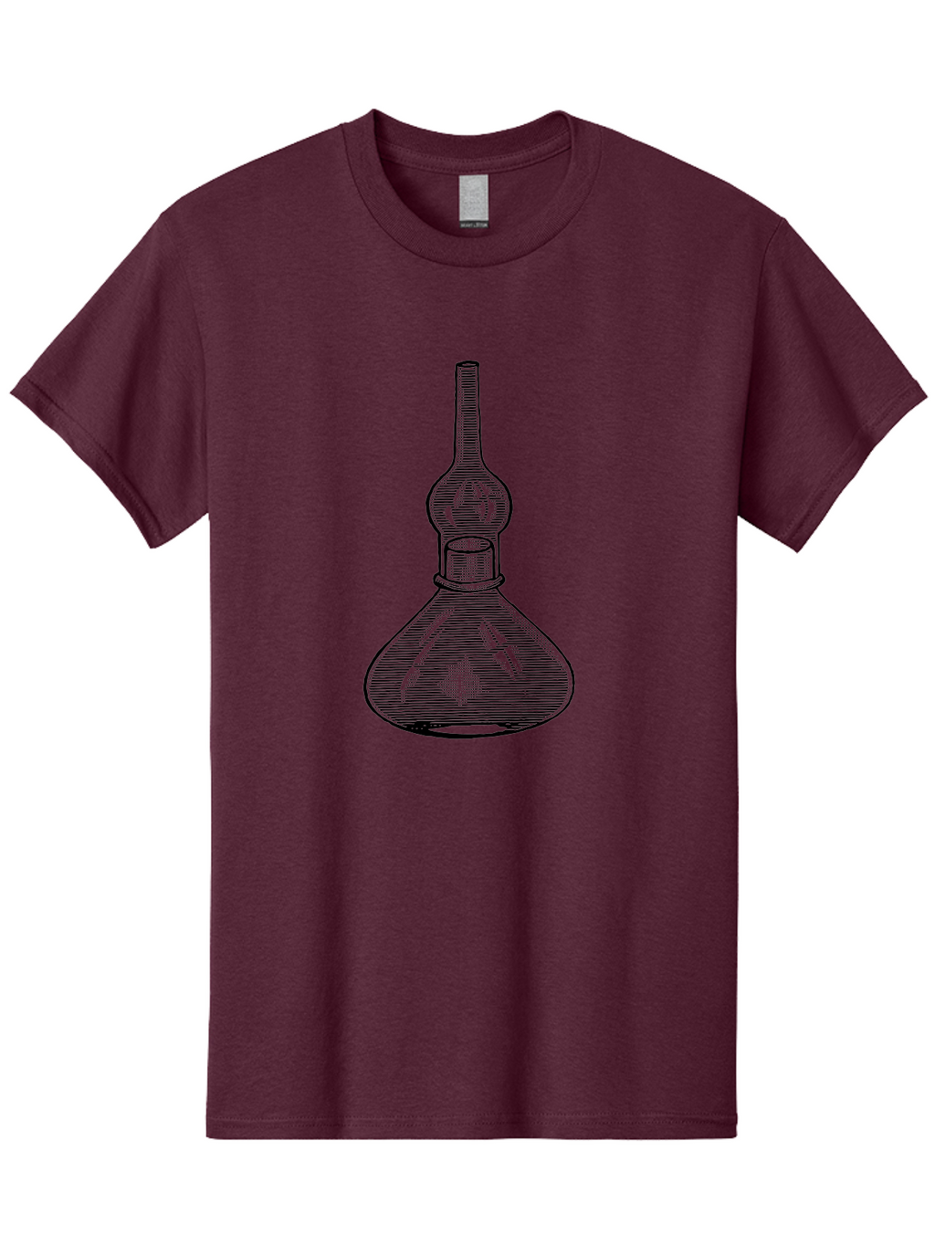 Separatory-Funnel Men'S Graphic Tee, 100% Cotton, Comfortable Casual Summer Wear, Machine Washable, Laboratory Equipment, Separatory Funnel, Glassware, Chemistry Lab, Scientific Tools, Experimental Apparatus, Chemical Separation Aad649