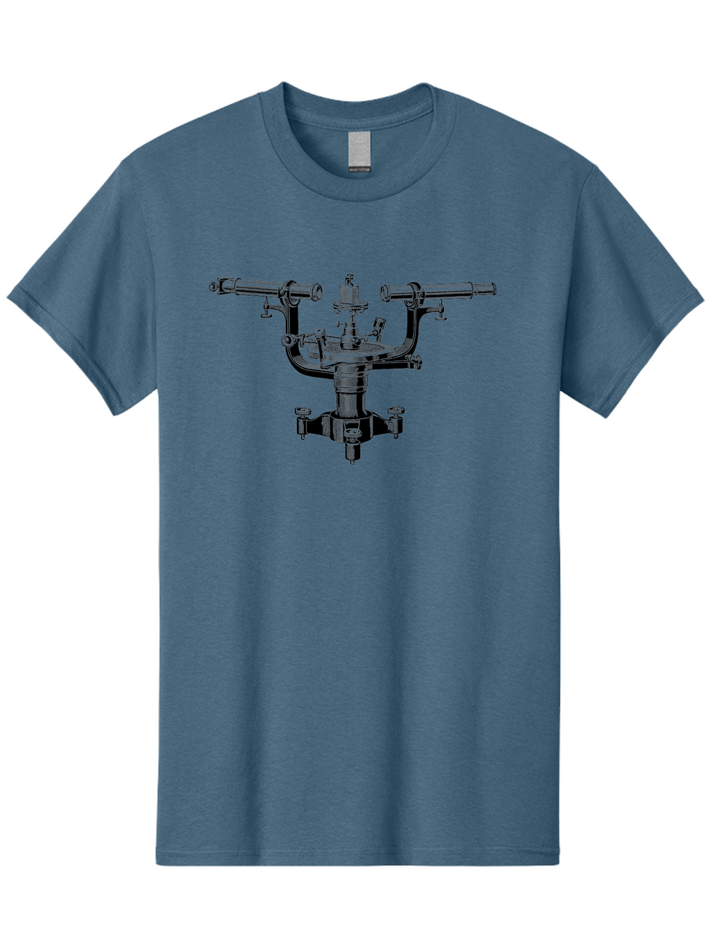Theodolite Men'S Graphic Tee, 100% Cotton, Comfortable Casual Summer Wear, Machine Washable, Vintage Theodolite, Surveying Equipment, Measuring Angles, Navigation Tool, Land Surveying, Historical Instrument, Precise Measurements, Aad655