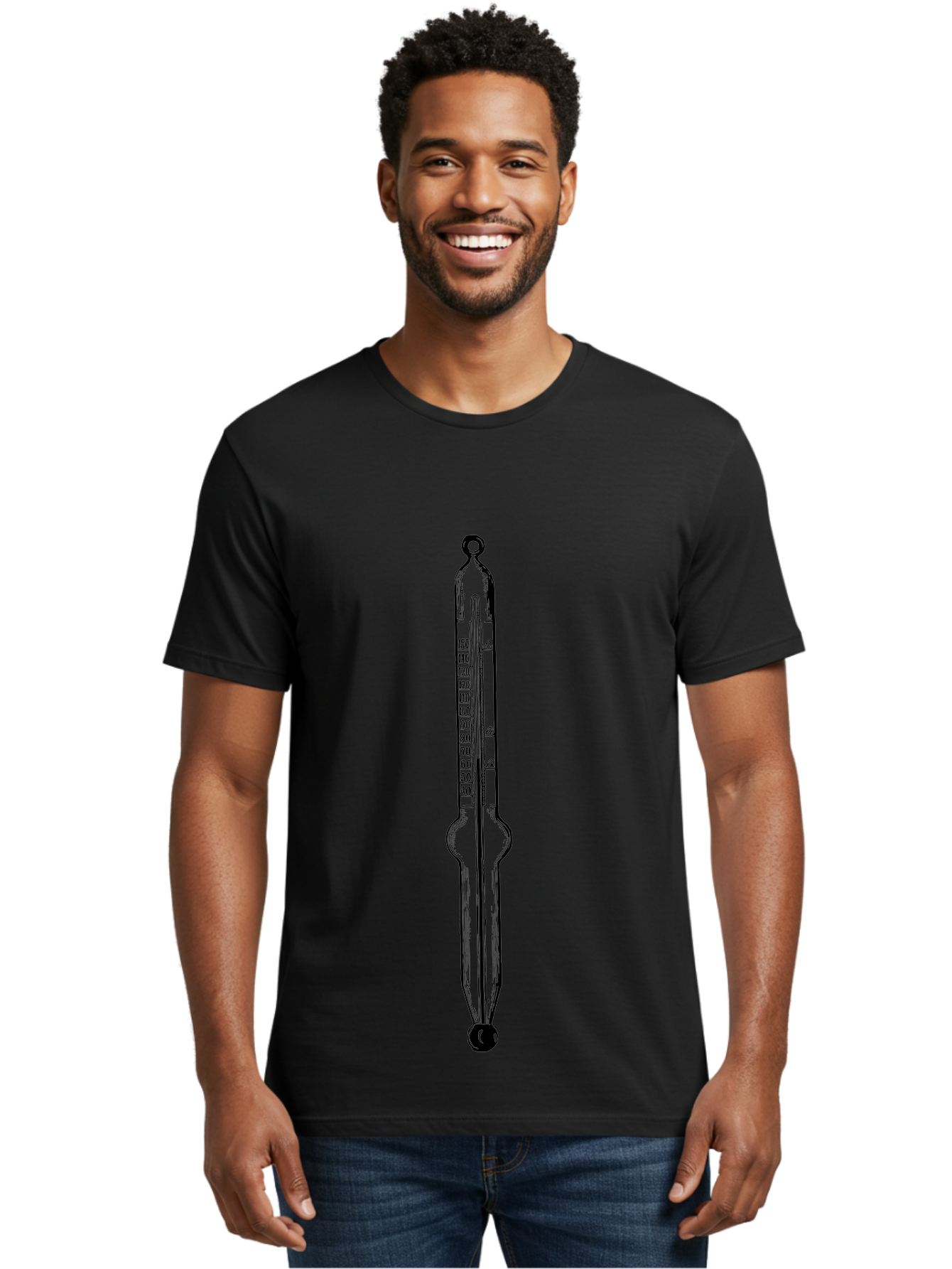 Thermometer-1 Men'S Graphic Tee, 100% Cotton, Comfortable Casual Summer Wear, Machine Washable, Classic Thermometer, Temperature Measurement, Scientific Instrument, Precise Readings, Mercury Thermometer, Fahrenheit Scale, Laboratory Equipment, Aad656