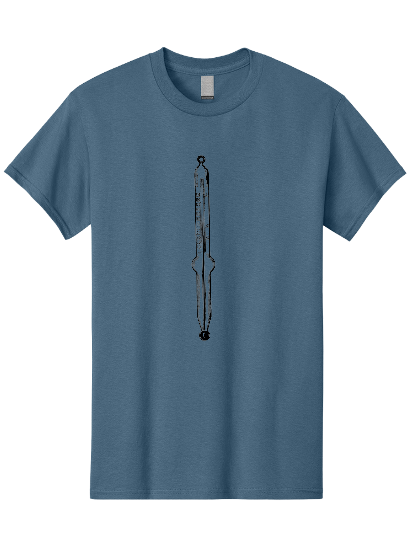 Thermometer-1 Men'S Graphic Tee, 100% Cotton, Comfortable Casual Summer Wear, Machine Washable, Classic Thermometer, Temperature Measurement, Scientific Instrument, Precise Readings, Mercury Thermometer, Fahrenheit Scale, Laboratory Equipment, Aad656