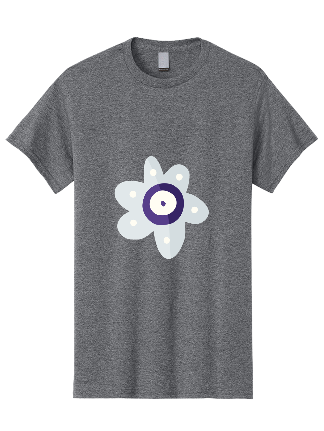 All-Seeing-Flower Men'S Graphic Tee, 100% Cotton, Comfortable Casual Summer Wear, Machine Washable, All-Seeing Eye, Mystical Symbol, Spiritual Icon, Symbolic Eye, Mystic Graphics, Abstract Art, Symbolic Imagery, Esoteric Symbols Aad667