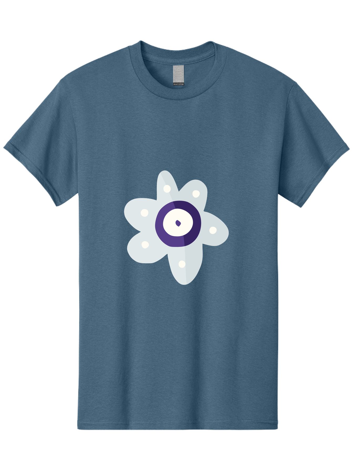 All-Seeing-Flower Men'S Graphic Tee, 100% Cotton, Comfortable Casual Summer Wear, Machine Washable, All-Seeing Eye, Mystical Symbol, Spiritual Icon, Symbolic Eye, Mystic Graphics, Abstract Art, Symbolic Imagery, Esoteric Symbols Aad667