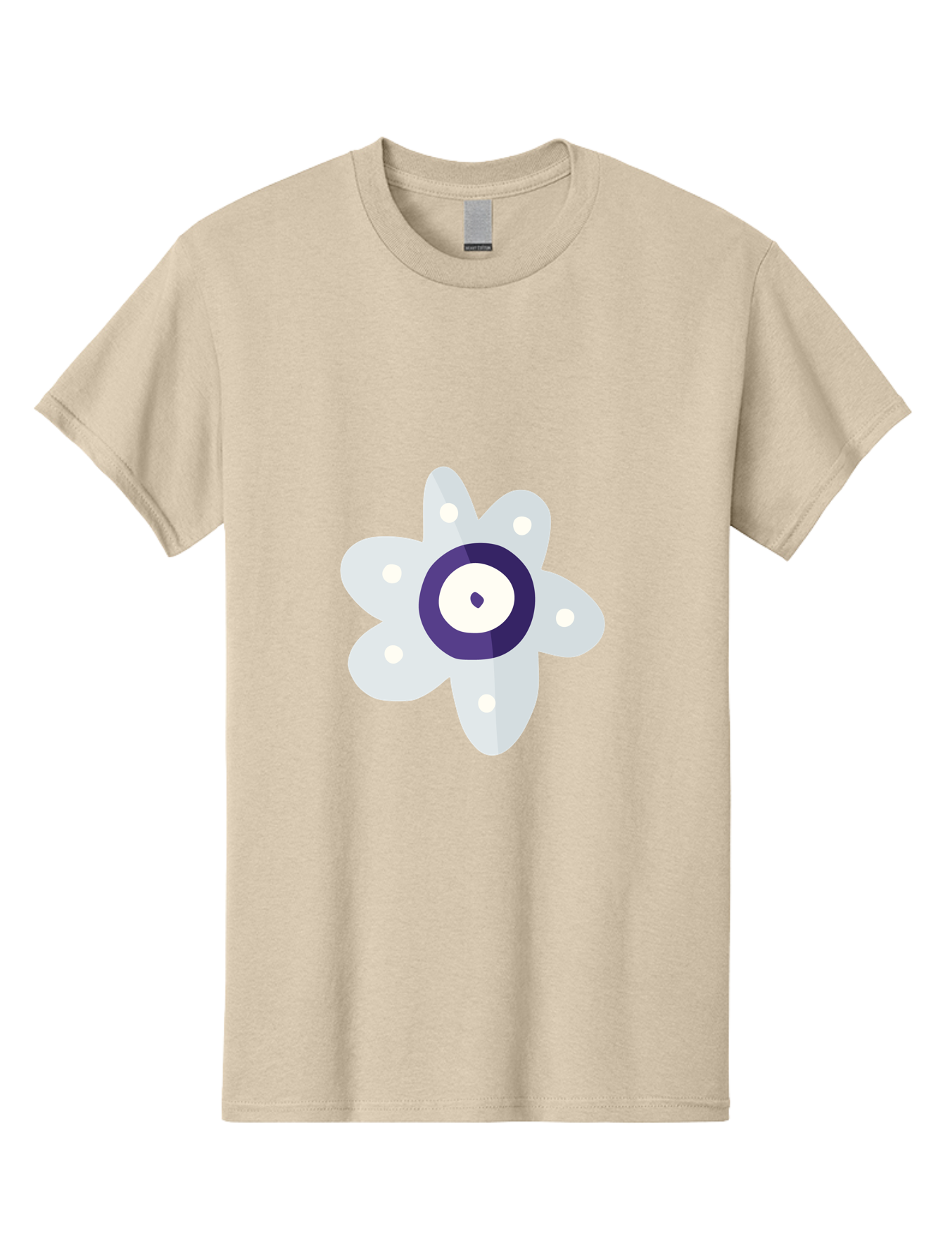 All-Seeing-Flower Men'S Graphic Tee, 100% Cotton, Comfortable Casual Summer Wear, Machine Washable, All-Seeing Eye, Mystical Symbol, Spiritual Icon, Symbolic Eye, Mystic Graphics, Abstract Art, Symbolic Imagery, Esoteric Symbols Aad667