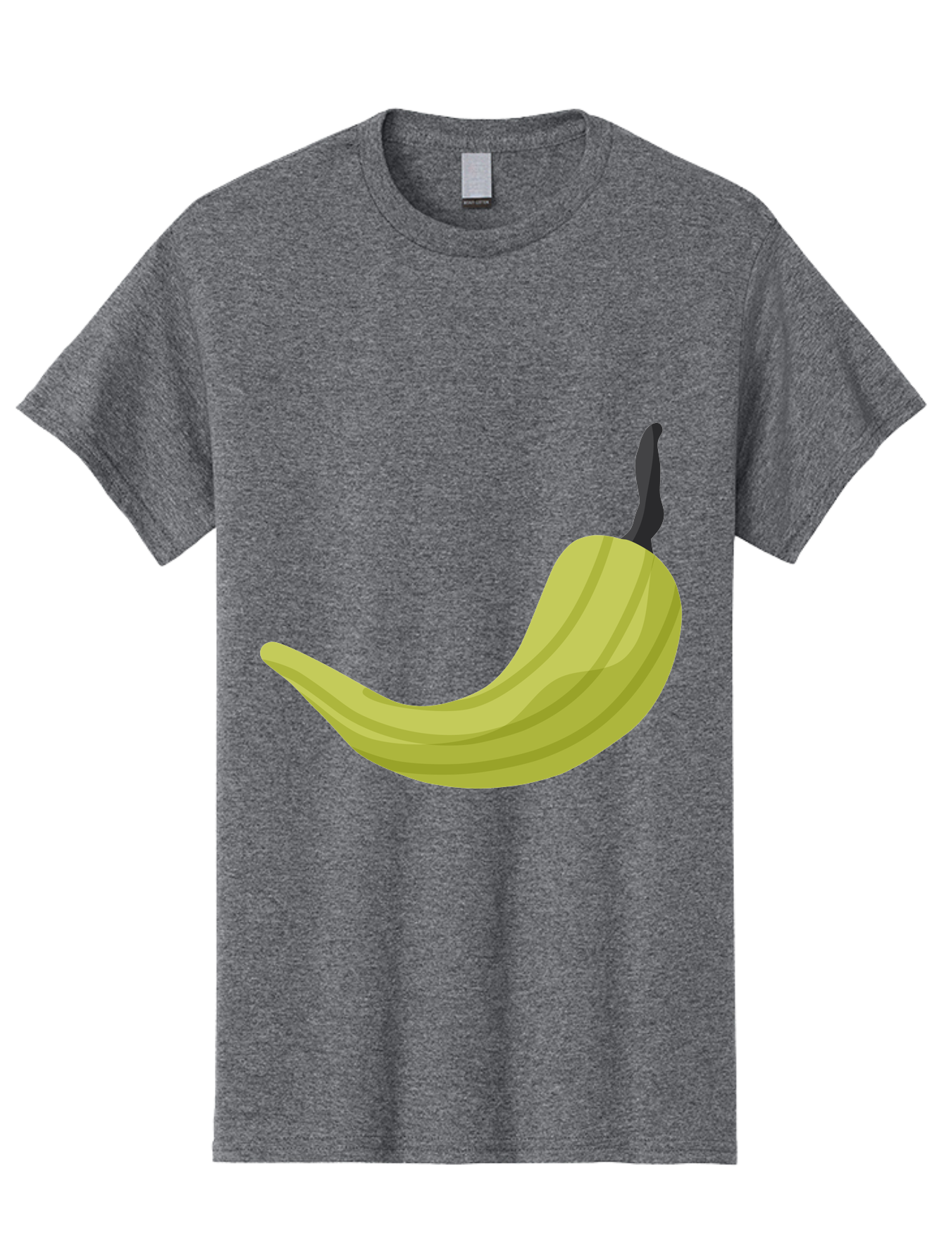 Banana Men'S Graphic Tee, 100% Cotton, Comfortable Casual Summer Wear, Machine Washable, Yellow Banana, Ripe Fruit, Healthy Snack, Digital Illustration, Cartoon Style, Simple Design, Fruit Icon Aad672