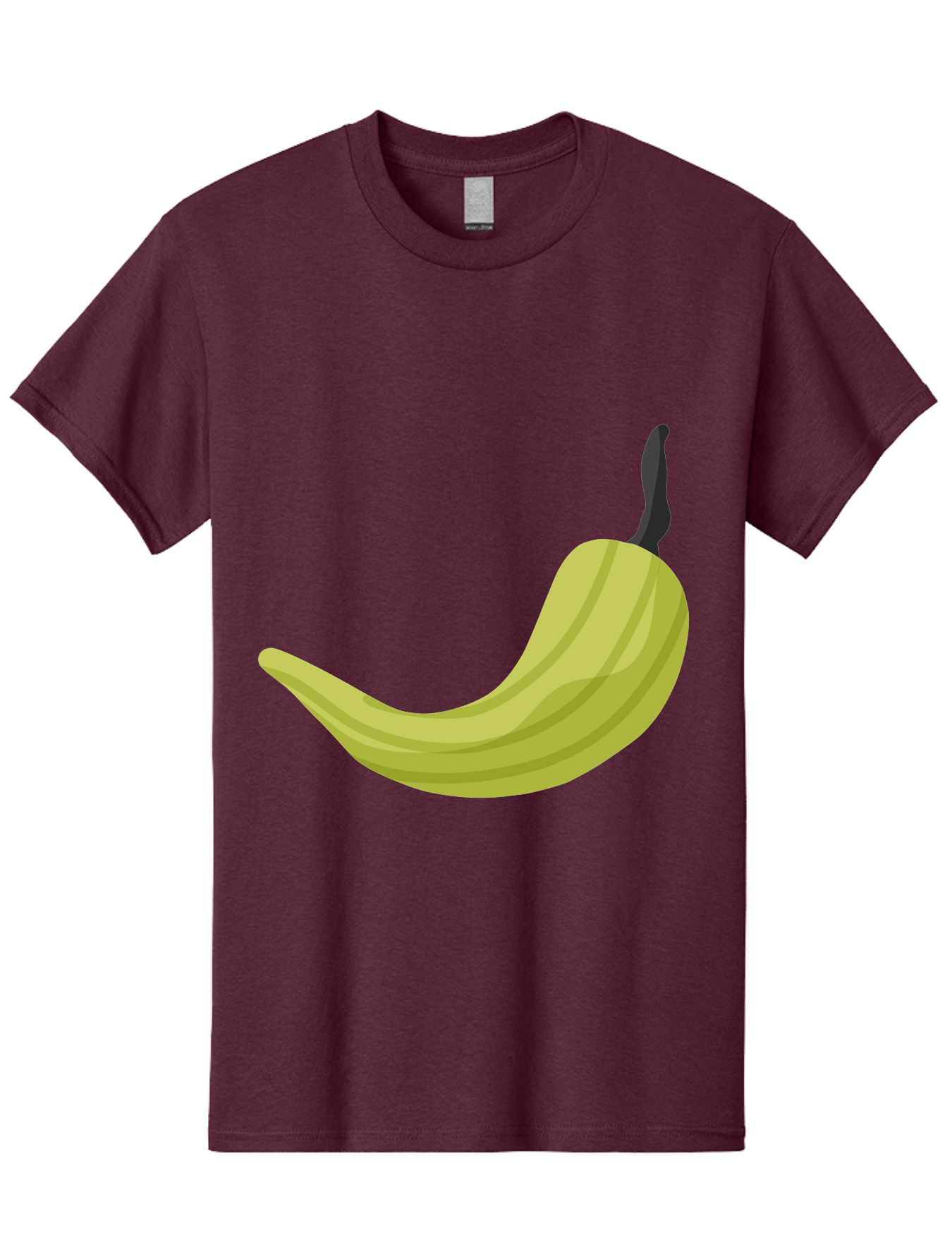 Banana Men'S Graphic Tee, 100% Cotton, Comfortable Casual Summer Wear, Machine Washable, Yellow Banana, Ripe Fruit, Healthy Snack, Digital Illustration, Cartoon Style, Simple Design, Fruit Icon Aad672