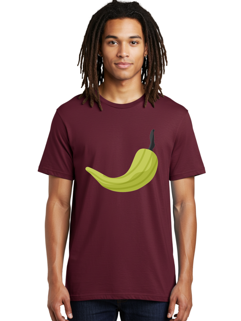 Banana Men'S Graphic Tee, 100% Cotton, Comfortable Casual Summer Wear, Machine Washable, Yellow Banana, Ripe Fruit, Healthy Snack, Digital Illustration, Cartoon Style, Simple Design, Fruit Icon Aad672