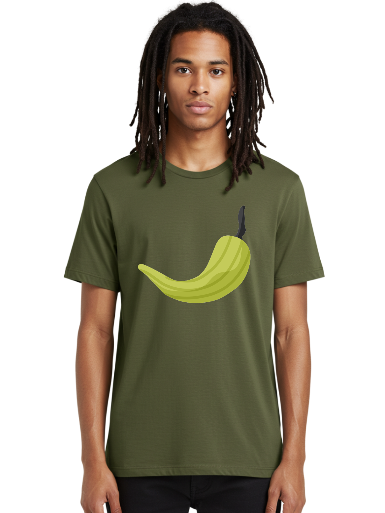 Banana Men'S Graphic Tee, 100% Cotton, Comfortable Casual Summer Wear, Machine Washable, Yellow Banana, Ripe Fruit, Healthy Snack, Digital Illustration, Cartoon Style, Simple Design, Fruit Icon Aad672