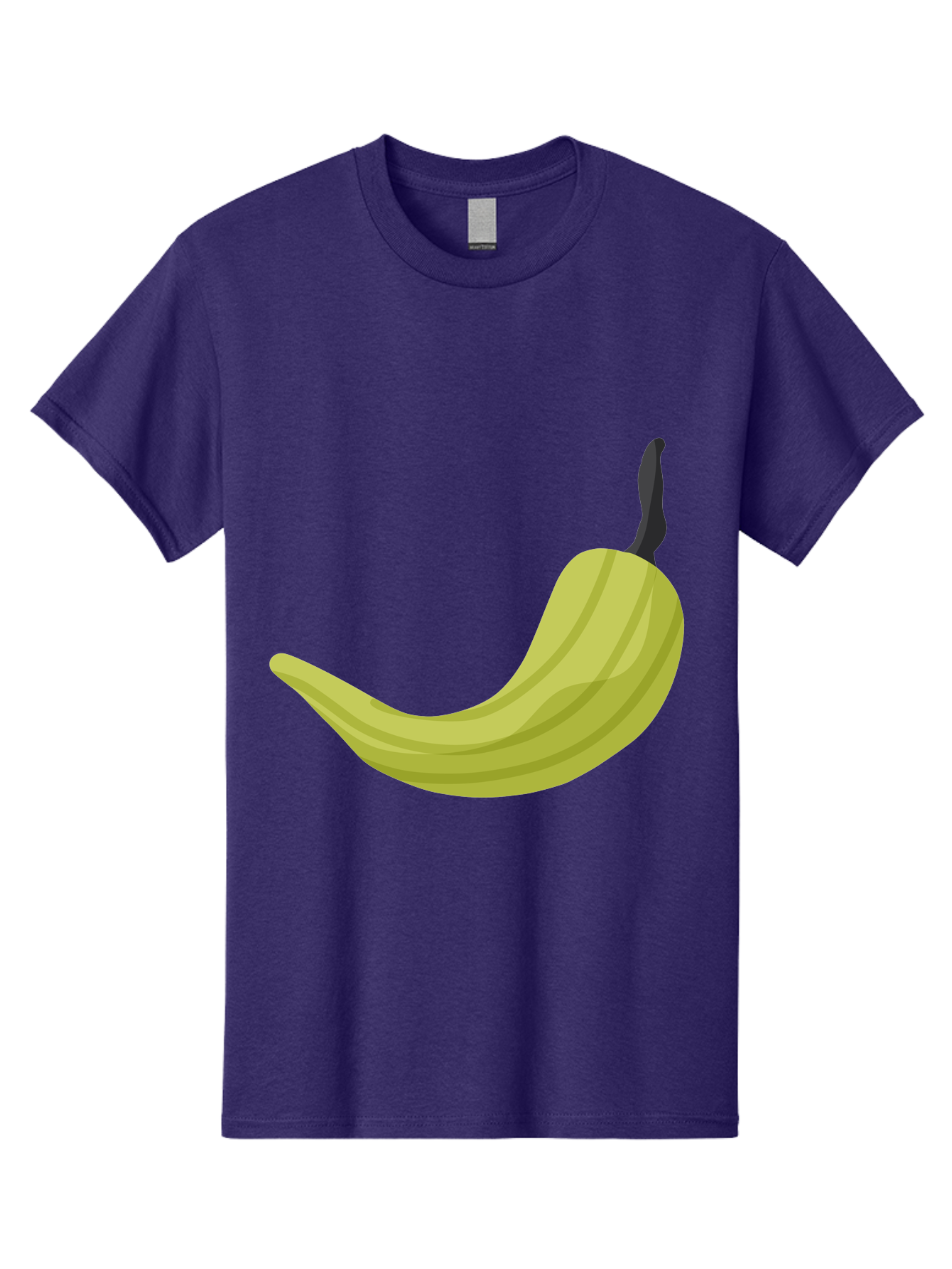 Banana Men'S Graphic Tee, 100% Cotton, Comfortable Casual Summer Wear, Machine Washable, Yellow Banana, Ripe Fruit, Healthy Snack, Digital Illustration, Cartoon Style, Simple Design, Fruit Icon Aad672