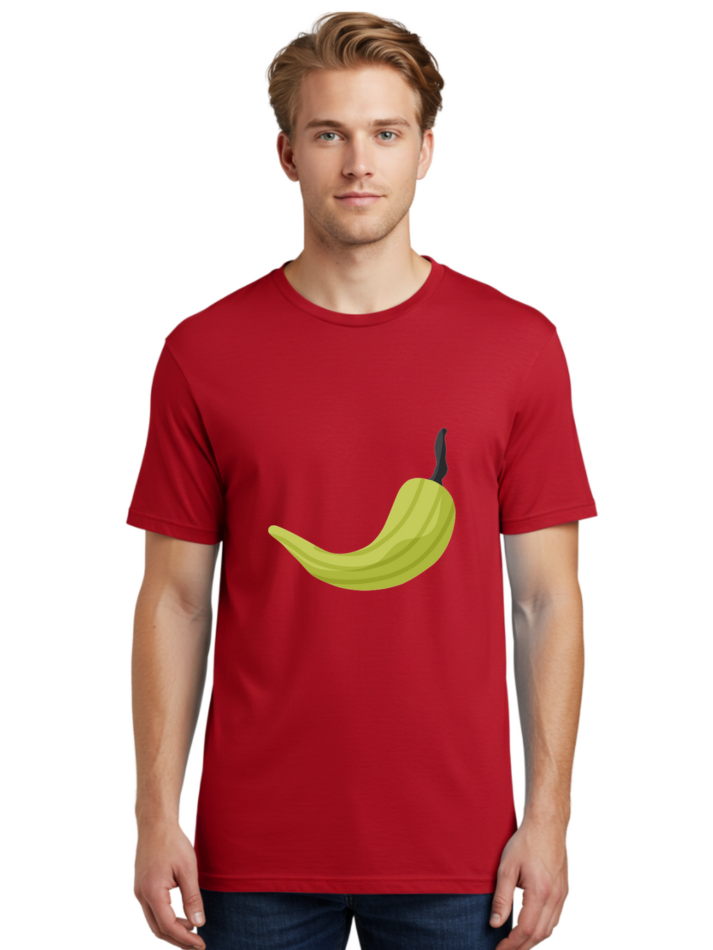 Banana Men'S Graphic Tee, 100% Cotton, Comfortable Casual Summer Wear, Machine Washable, Yellow Banana, Ripe Fruit, Healthy Snack, Digital Illustration, Cartoon Style, Simple Design, Fruit Icon Aad672