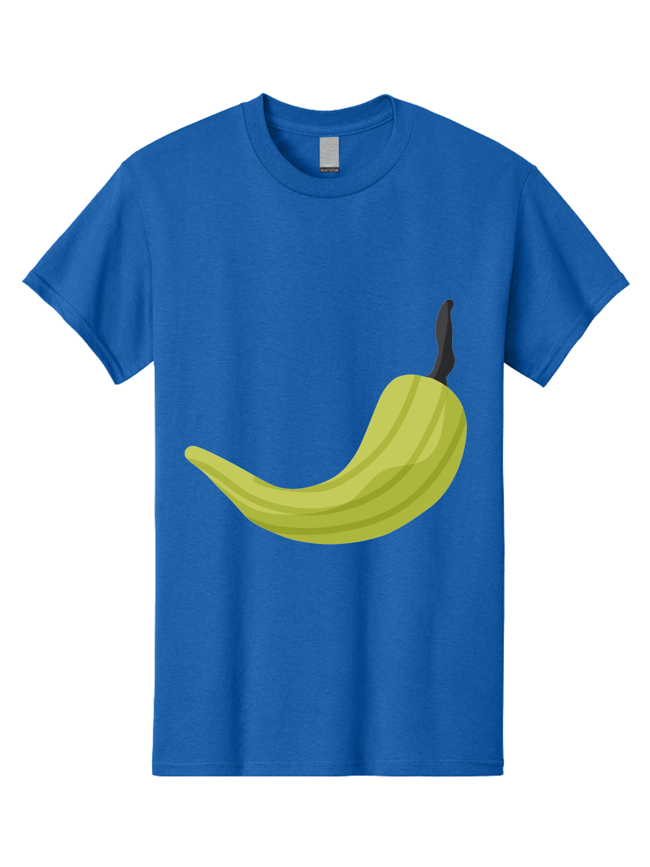 Banana Men'S Graphic Tee, 100% Cotton, Comfortable Casual Summer Wear, Machine Washable, Yellow Banana, Ripe Fruit, Healthy Snack, Digital Illustration, Cartoon Style, Simple Design, Fruit Icon Aad672