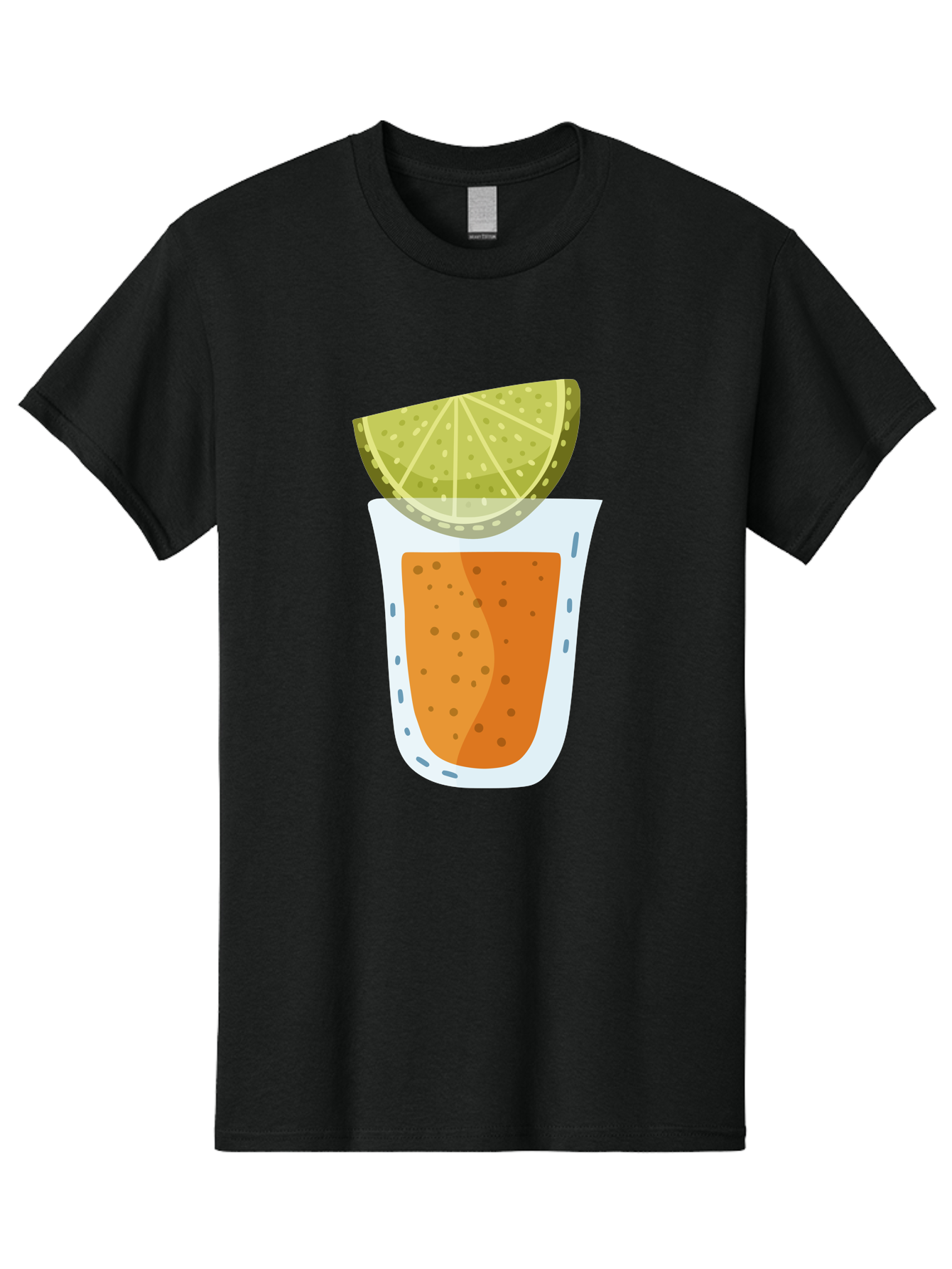Caipirinha Men'S Graphic Tee, 100% Cotton, Comfortable Casual Summer Wear, Machine Washable, Caipirinha Cocktail, Orange Drink, Lime Wedge, Citrus Twist, Summer Drink, Brazilian Cocktail, Refreshing Beverage, Cocktail Hour, Party Drink Aad680
