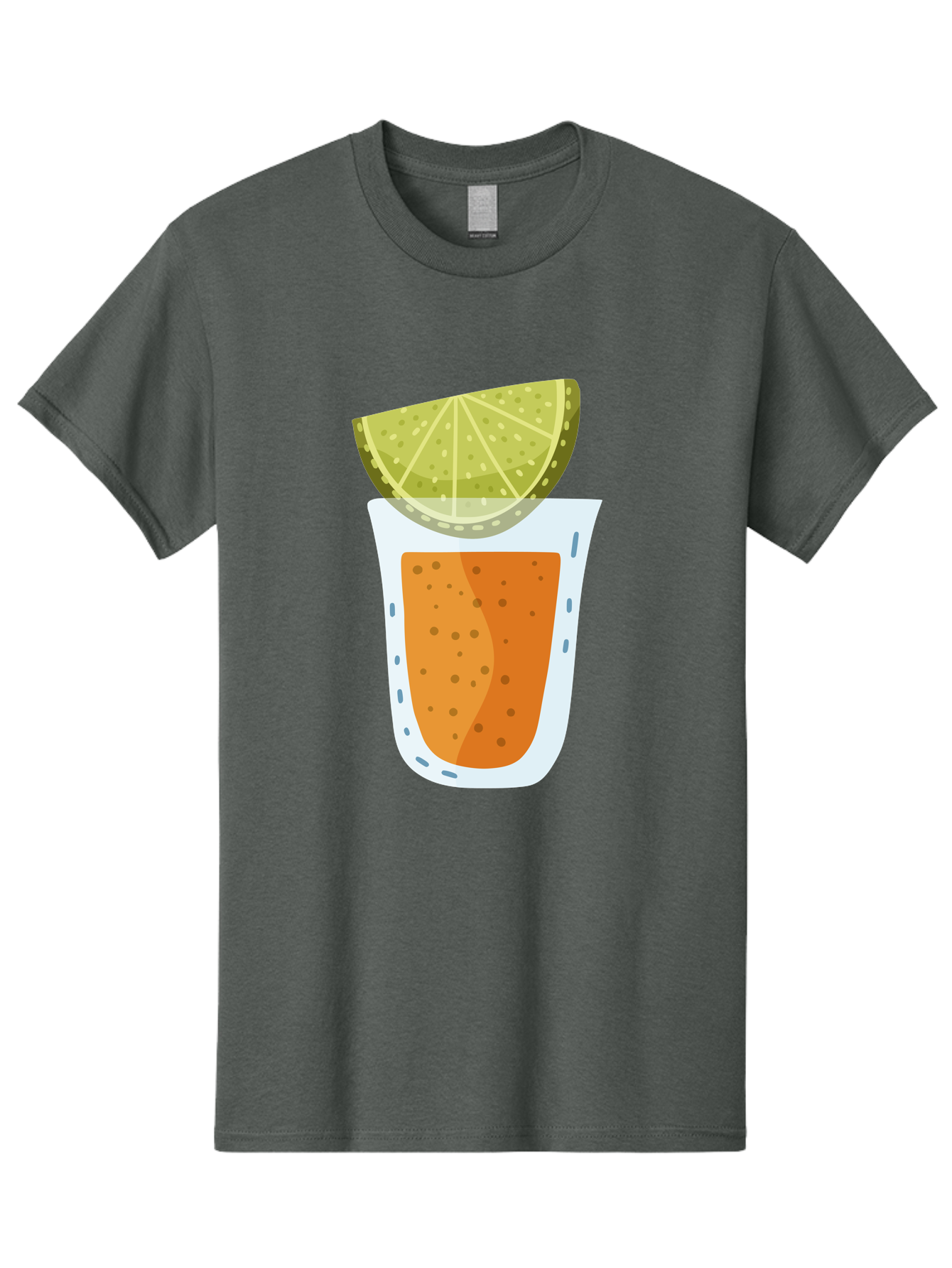 Caipirinha Men'S Graphic Tee, 100% Cotton, Comfortable Casual Summer Wear, Machine Washable, Caipirinha Cocktail, Orange Drink, Lime Wedge, Citrus Twist, Summer Drink, Brazilian Cocktail, Refreshing Beverage, Cocktail Hour, Party Drink Aad680