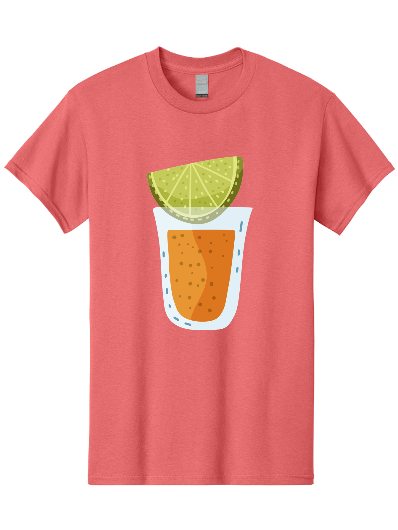 Caipirinha Men'S Graphic Tee, 100% Cotton, Comfortable Casual Summer Wear, Machine Washable, Caipirinha Cocktail, Orange Drink, Lime Wedge, Citrus Twist, Summer Drink, Brazilian Cocktail, Refreshing Beverage, Cocktail Hour, Party Drink Aad680