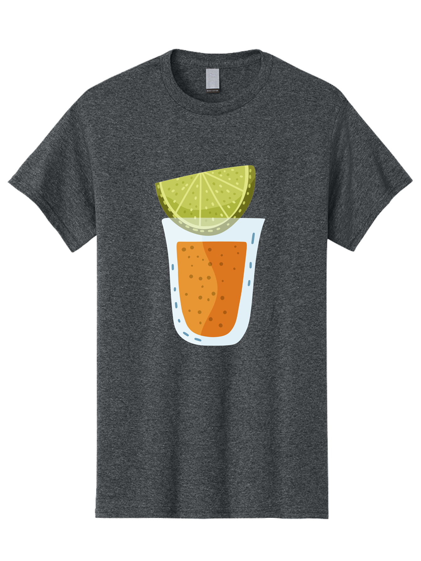 Caipirinha Men'S Graphic Tee, 100% Cotton, Comfortable Casual Summer Wear, Machine Washable, Caipirinha Cocktail, Orange Drink, Lime Wedge, Citrus Twist, Summer Drink, Brazilian Cocktail, Refreshing Beverage, Cocktail Hour, Party Drink Aad680