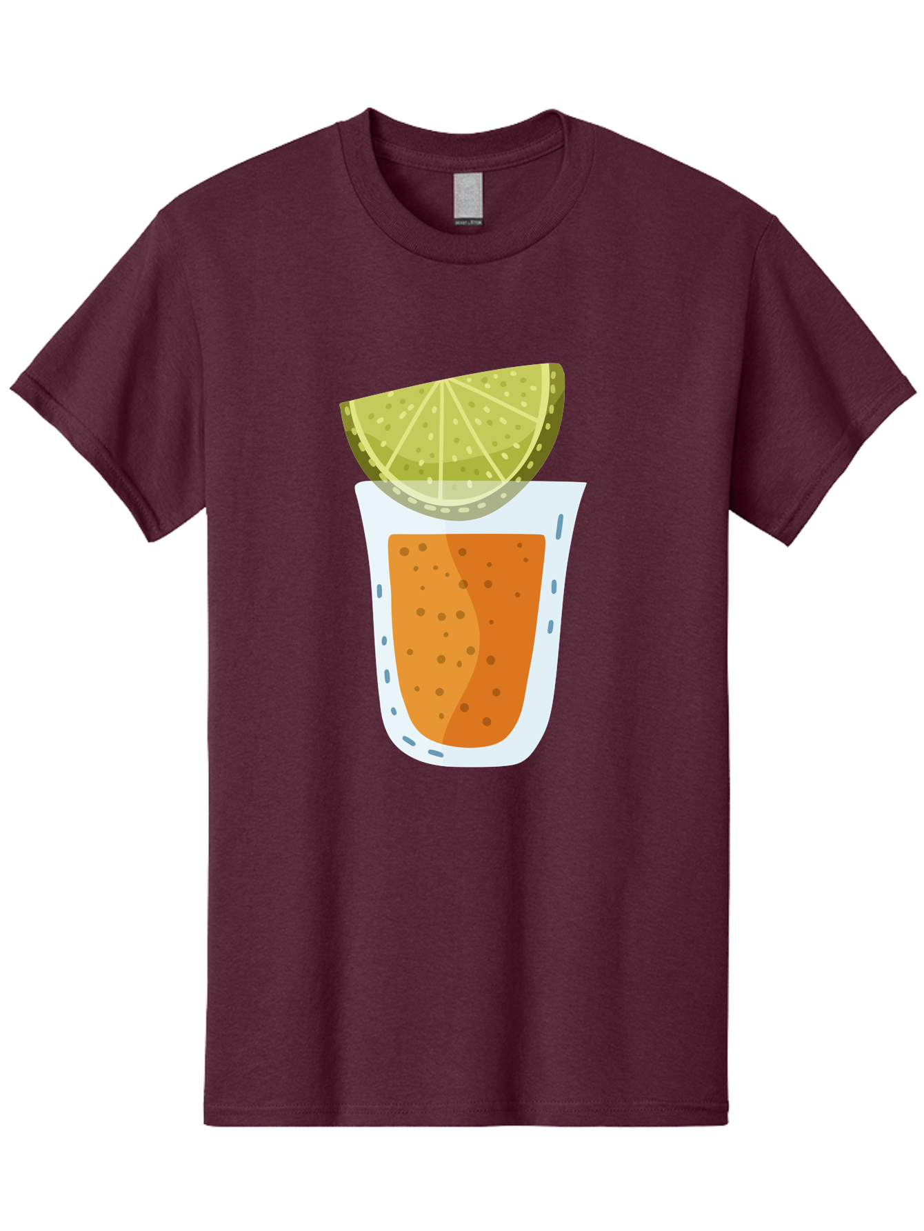 Caipirinha Men'S Graphic Tee, 100% Cotton, Comfortable Casual Summer Wear, Machine Washable, Caipirinha Cocktail, Orange Drink, Lime Wedge, Citrus Twist, Summer Drink, Brazilian Cocktail, Refreshing Beverage, Cocktail Hour, Party Drink Aad680