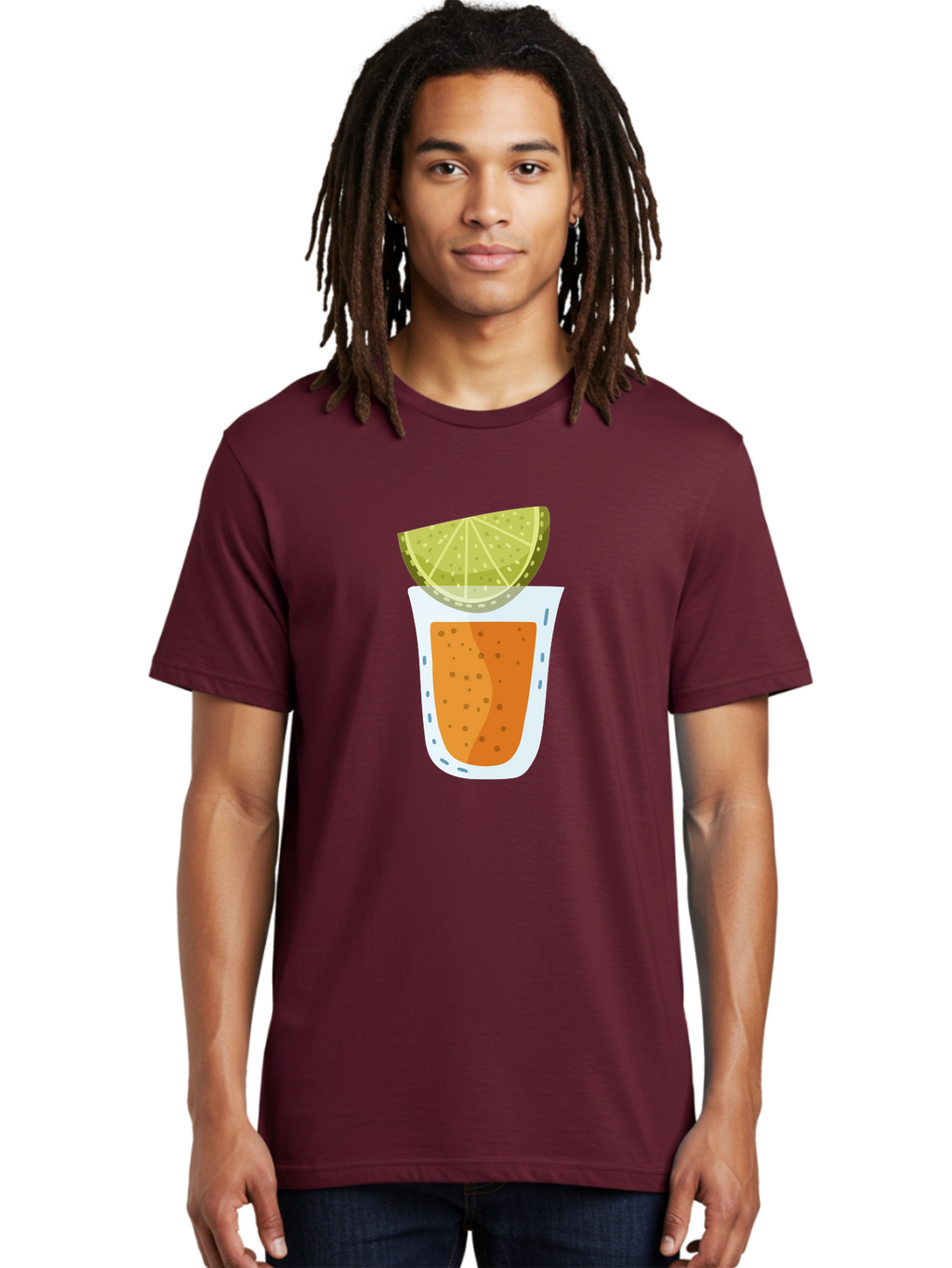 Caipirinha Men'S Graphic Tee, 100% Cotton, Comfortable Casual Summer Wear, Machine Washable, Caipirinha Cocktail, Orange Drink, Lime Wedge, Citrus Twist, Summer Drink, Brazilian Cocktail, Refreshing Beverage, Cocktail Hour, Party Drink Aad680