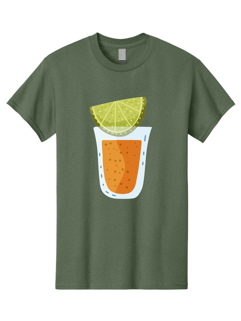Caipirinha Men'S Graphic Tee, 100% Cotton, Comfortable Casual Summer Wear, Machine Washable, Caipirinha Cocktail, Orange Drink, Lime Wedge, Citrus Twist, Summer Drink, Brazilian Cocktail, Refreshing Beverage, Cocktail Hour, Party Drink Aad680