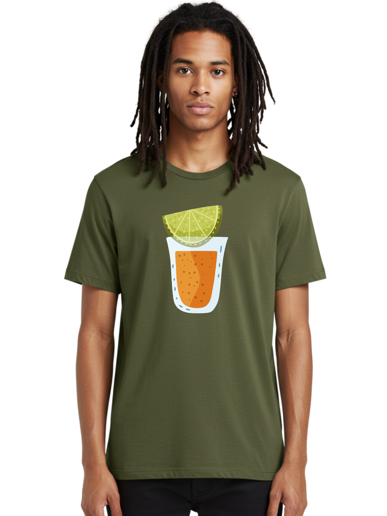 Caipirinha Men'S Graphic Tee, 100% Cotton, Comfortable Casual Summer Wear, Machine Washable, Caipirinha Cocktail, Orange Drink, Lime Wedge, Citrus Twist, Summer Drink, Brazilian Cocktail, Refreshing Beverage, Cocktail Hour, Party Drink Aad680