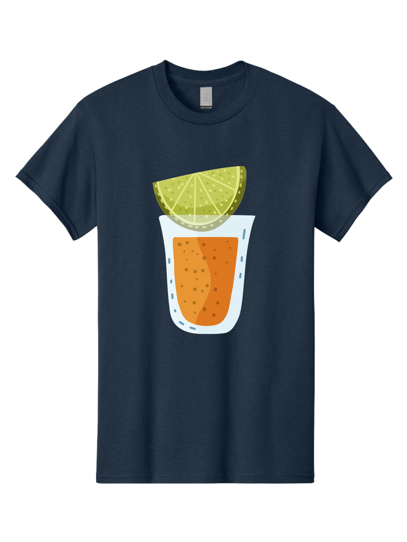 Caipirinha Men'S Graphic Tee, 100% Cotton, Comfortable Casual Summer Wear, Machine Washable, Caipirinha Cocktail, Orange Drink, Lime Wedge, Citrus Twist, Summer Drink, Brazilian Cocktail, Refreshing Beverage, Cocktail Hour, Party Drink Aad680
