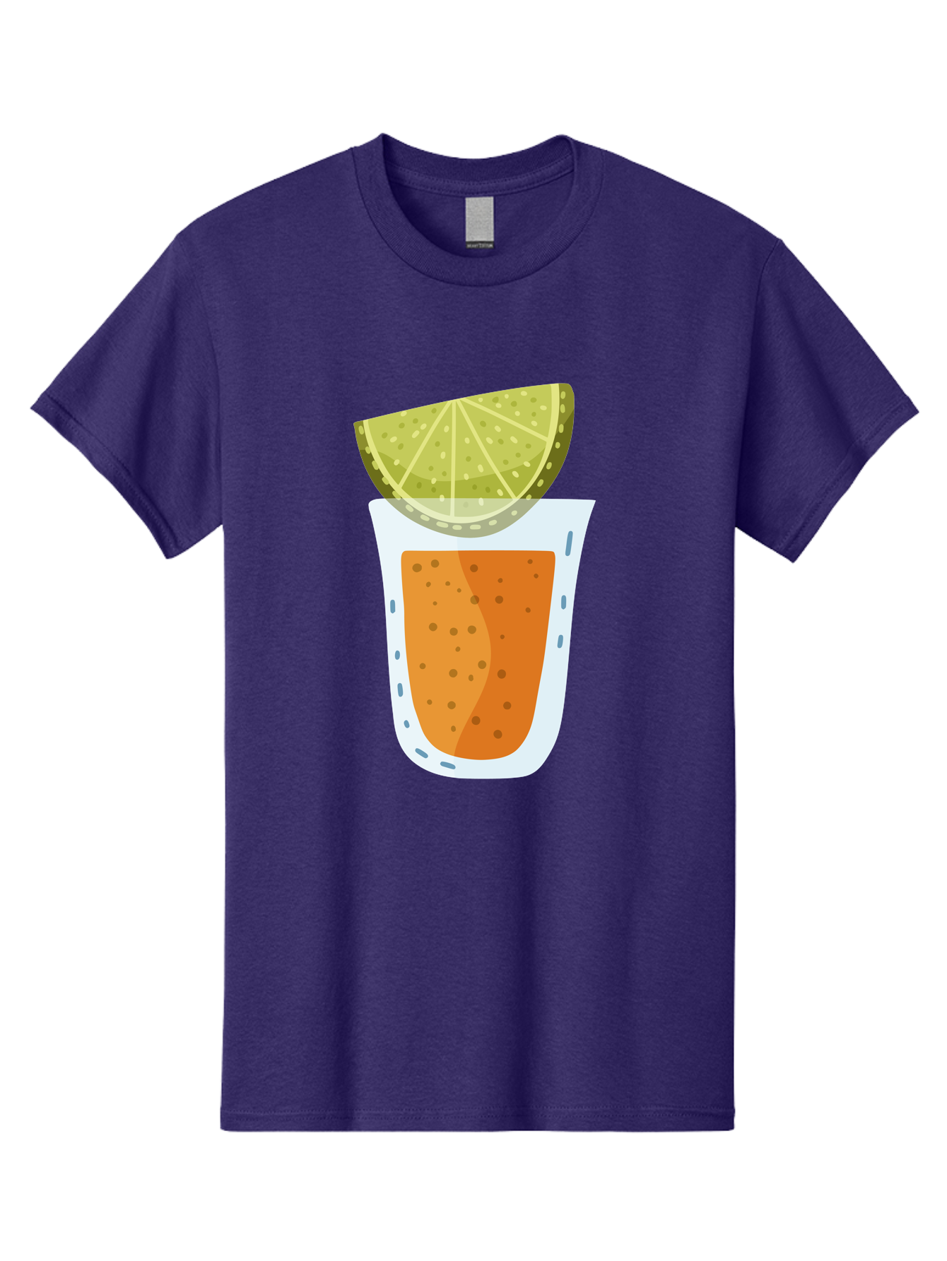 Caipirinha Men'S Graphic Tee, 100% Cotton, Comfortable Casual Summer Wear, Machine Washable, Caipirinha Cocktail, Orange Drink, Lime Wedge, Citrus Twist, Summer Drink, Brazilian Cocktail, Refreshing Beverage, Cocktail Hour, Party Drink Aad680
