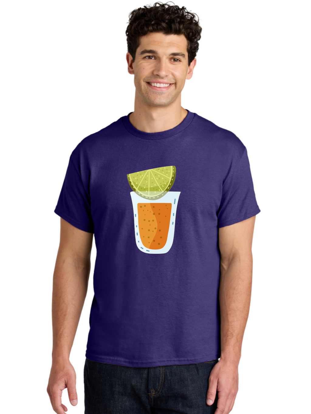Caipirinha Men'S Graphic Tee, 100% Cotton, Comfortable Casual Summer Wear, Machine Washable, Caipirinha Cocktail, Orange Drink, Lime Wedge, Citrus Twist, Summer Drink, Brazilian Cocktail, Refreshing Beverage, Cocktail Hour, Party Drink Aad680