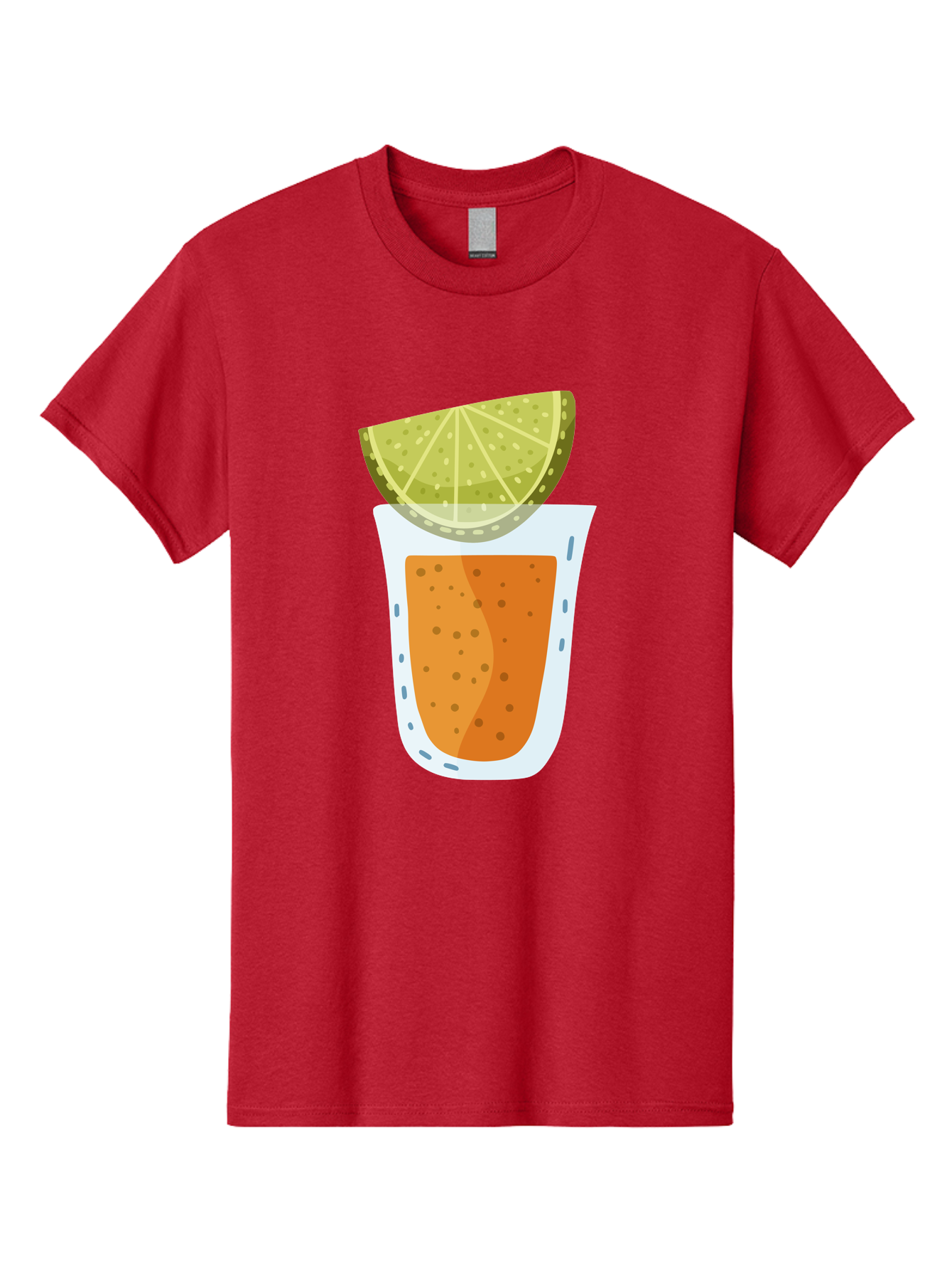 Caipirinha Men'S Graphic Tee, 100% Cotton, Comfortable Casual Summer Wear, Machine Washable, Caipirinha Cocktail, Orange Drink, Lime Wedge, Citrus Twist, Summer Drink, Brazilian Cocktail, Refreshing Beverage, Cocktail Hour, Party Drink Aad680
