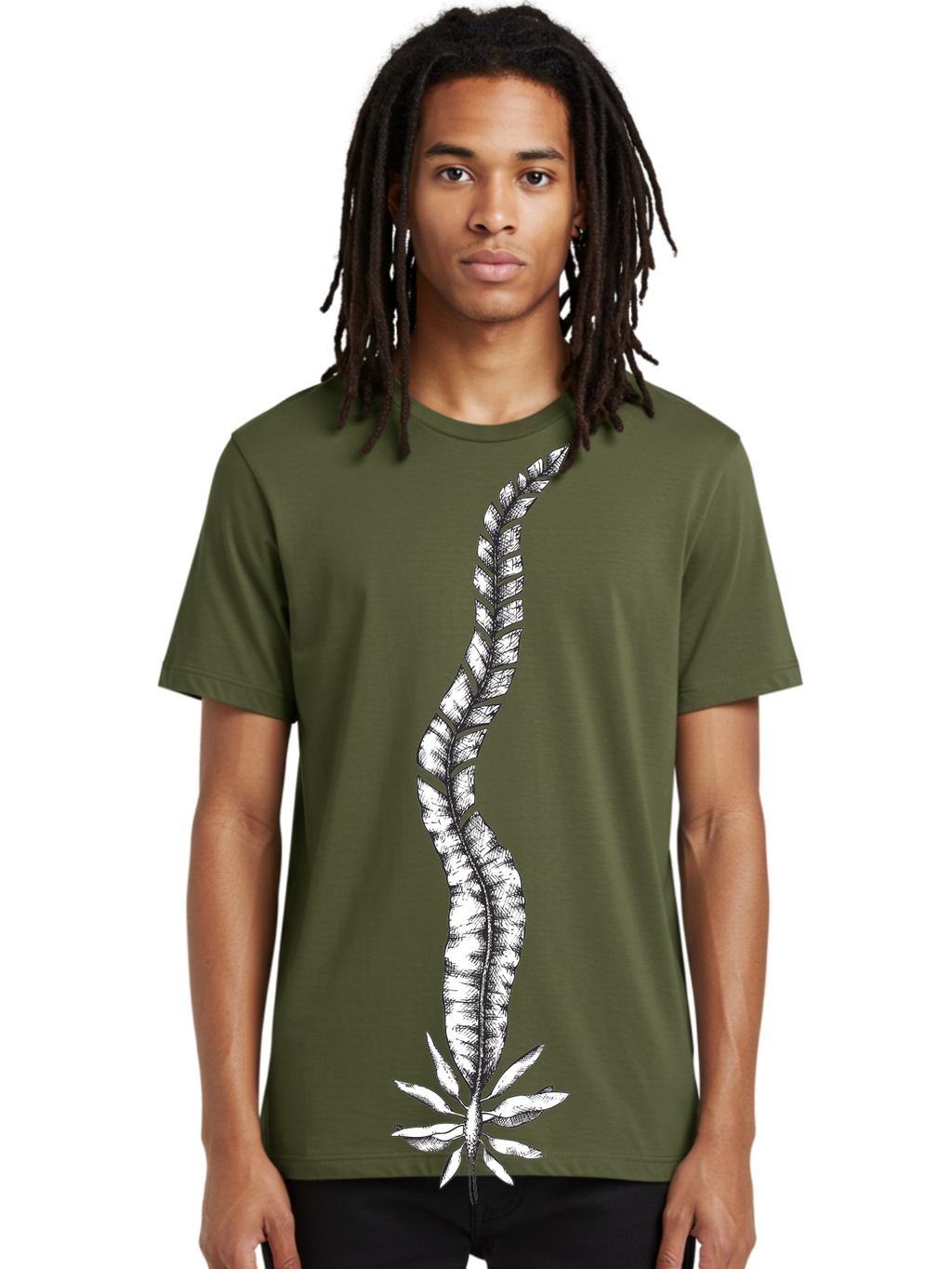 Cannabis Men'S Graphic Tee, 100% Cotton, Comfortable Casual Summer Wear, Machine Washable, Black And White Feather, Feather Illustration, Stylized Design, Abstract Art, Minimalist Style, Detailed Drawing, Graphic Design, Feathers Aad681