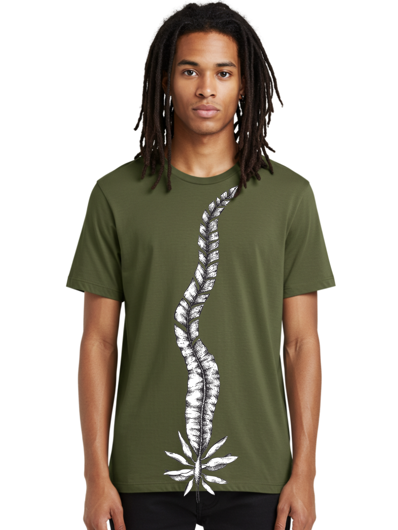 Cannabis Men'S Graphic Tee, 100% Cotton, Comfortable Casual Summer Wear, Machine Washable, Black And White Feather, Feather Illustration, Stylized Design, Abstract Art, Minimalist Style, Detailed Drawing, Graphic Design, Feathers Aad681