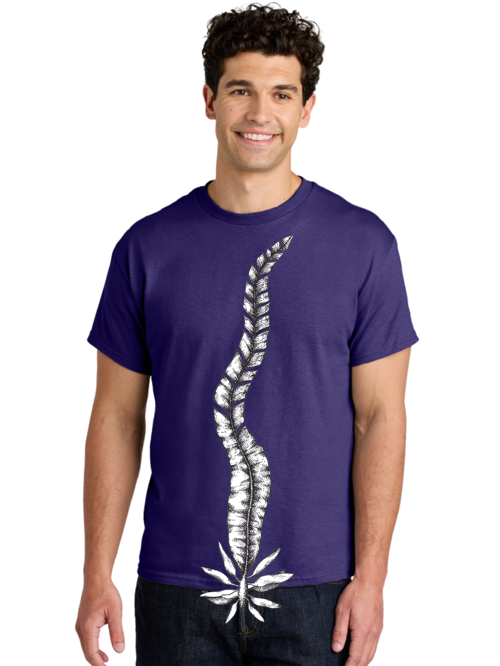 Cannabis Men'S Graphic Tee, 100% Cotton, Comfortable Casual Summer Wear, Machine Washable, Black And White Feather, Feather Illustration, Stylized Design, Abstract Art, Minimalist Style, Detailed Drawing, Graphic Design, Feathers Aad681