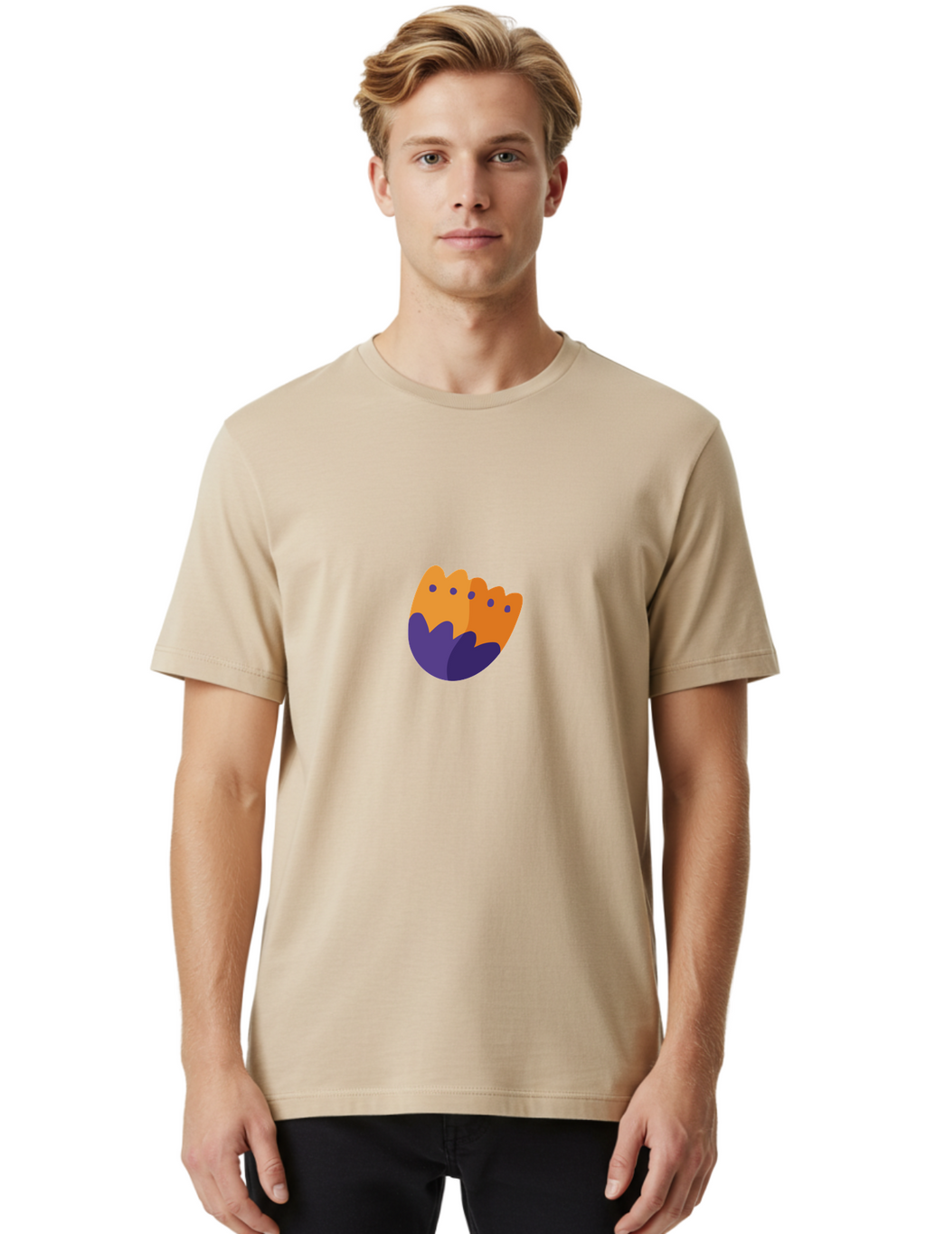 Cereal-Bowl Men'S Graphic Tee, 100% Cotton, Comfortable Casual Summer Wear, Machine Washable, Crown Icon, Golden Crown, Regal Symbol, Luxury Emblem, Majestic Design, Purple And Gold, Royalty Insignia, Symbolic Imagery, Decorative Art Aad682