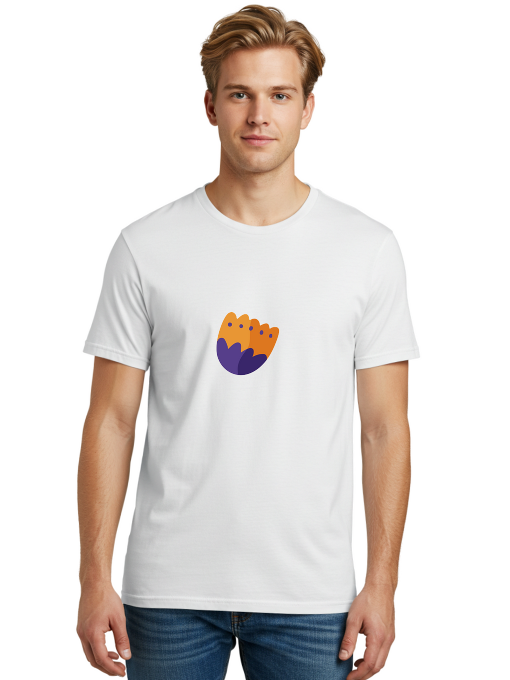 Cereal-Bowl Men'S Graphic Tee, 100% Cotton, Comfortable Casual Summer Wear, Machine Washable, Crown Icon, Golden Crown, Regal Symbol, Luxury Emblem, Majestic Design, Purple And Gold, Royalty Insignia, Symbolic Imagery, Decorative Art Aad682