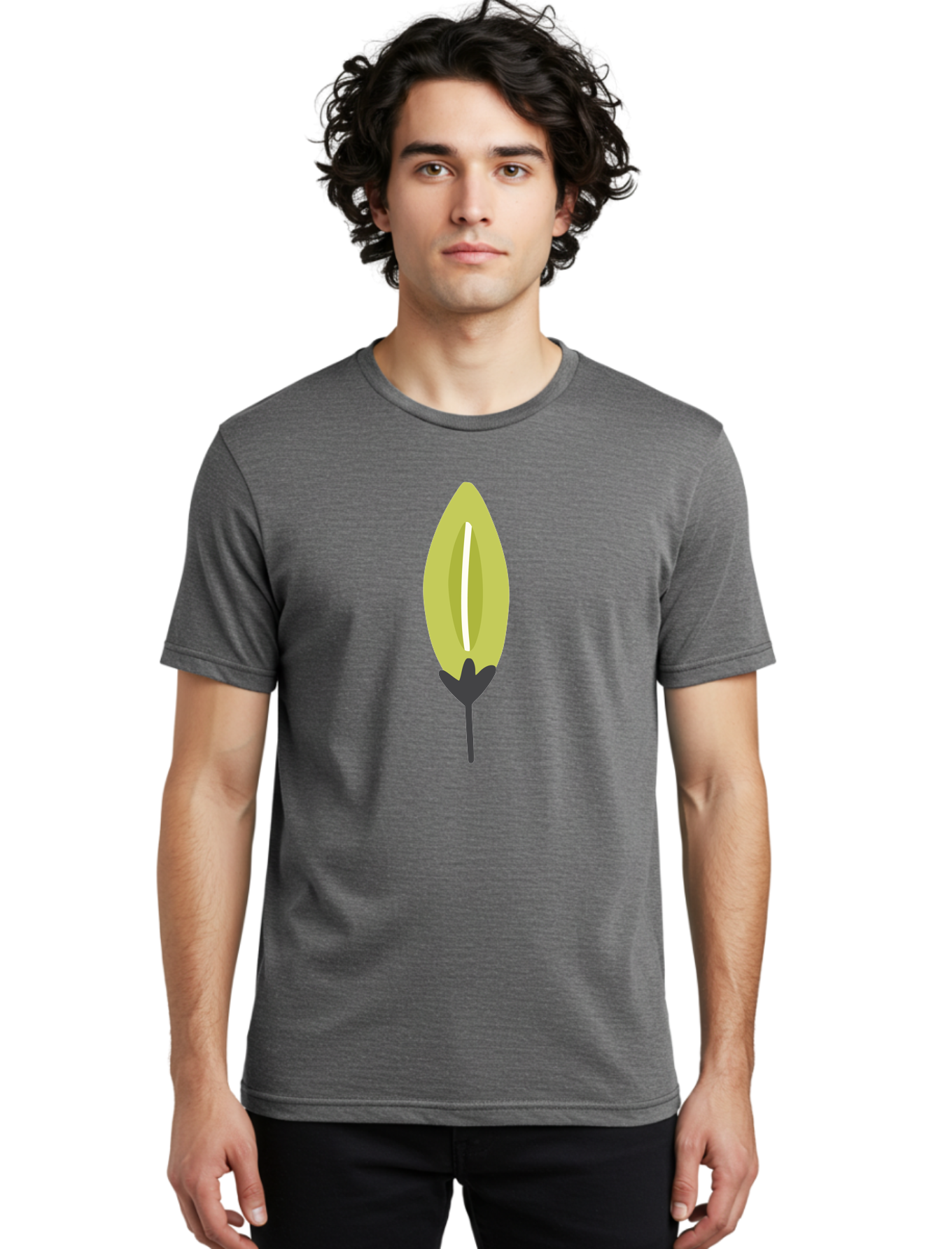 Cocoa-Pod Men'S Graphic Tee, 100% Cotton, Comfortable Casual Summer Wear, Machine Washable, Cocoa Pod, Chocolate, Digital Illustration, Simple Design, Botanical Art, Seed Pod, Vector Graphic, Minimalist Style Aad683