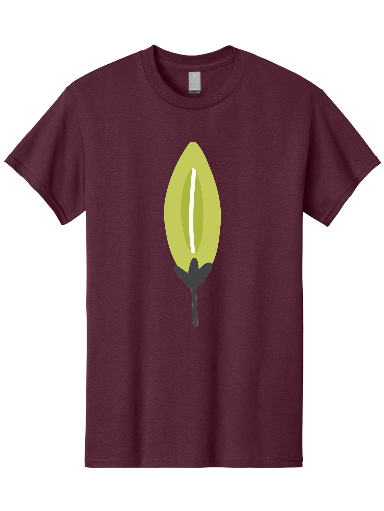Cocoa-Pod Men'S Graphic Tee, 100% Cotton, Comfortable Casual Summer Wear, Machine Washable, Cocoa Pod, Chocolate, Digital Illustration, Simple Design, Botanical Art, Seed Pod, Vector Graphic, Minimalist Style Aad683