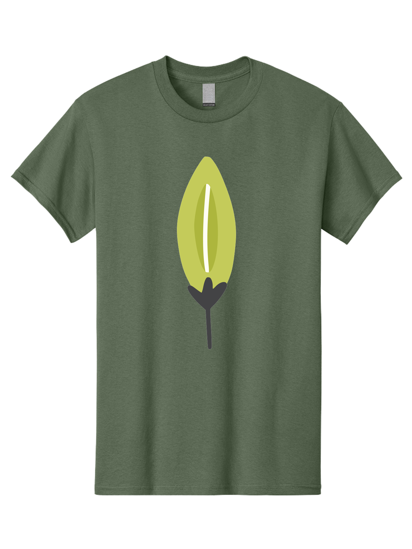 Cocoa-Pod Men'S Graphic Tee, 100% Cotton, Comfortable Casual Summer Wear, Machine Washable, Cocoa Pod, Chocolate, Digital Illustration, Simple Design, Botanical Art, Seed Pod, Vector Graphic, Minimalist Style Aad683