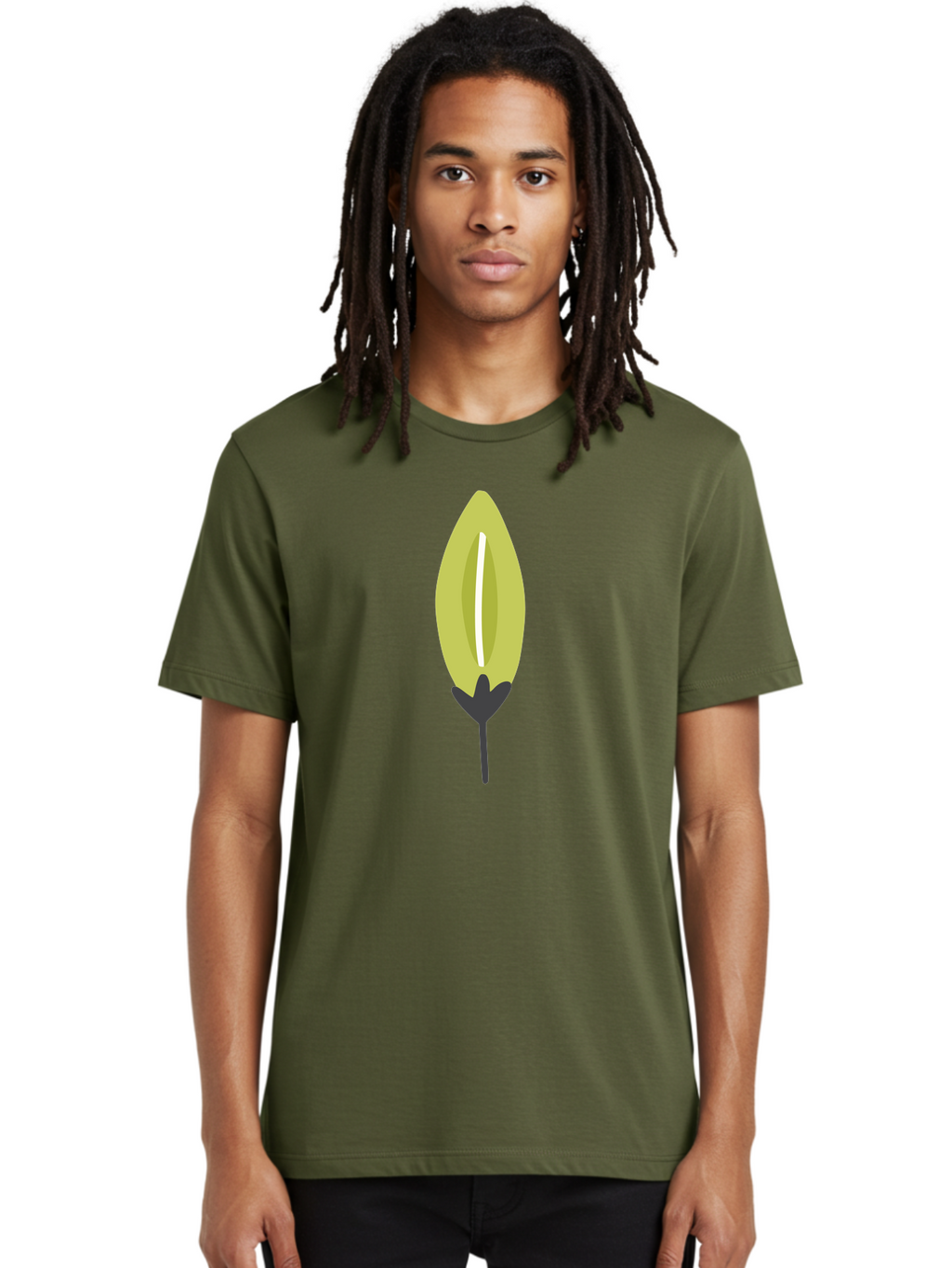 Cocoa-Pod Men'S Graphic Tee, 100% Cotton, Comfortable Casual Summer Wear, Machine Washable, Cocoa Pod, Chocolate, Digital Illustration, Simple Design, Botanical Art, Seed Pod, Vector Graphic, Minimalist Style Aad683
