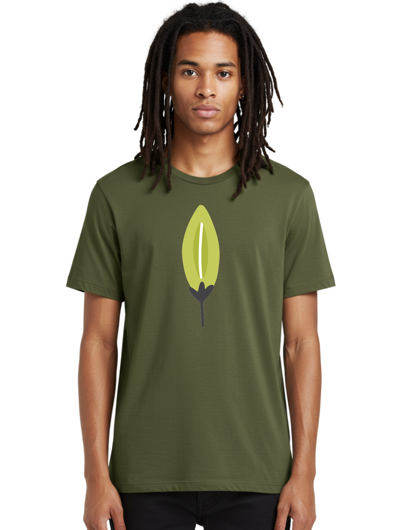 Cocoa-Pod Men'S Graphic Tee, 100% Cotton, Comfortable Casual Summer Wear, Machine Washable, Cocoa Pod, Chocolate, Digital Illustration, Simple Design, Botanical Art, Seed Pod, Vector Graphic, Minimalist Style Aad683
