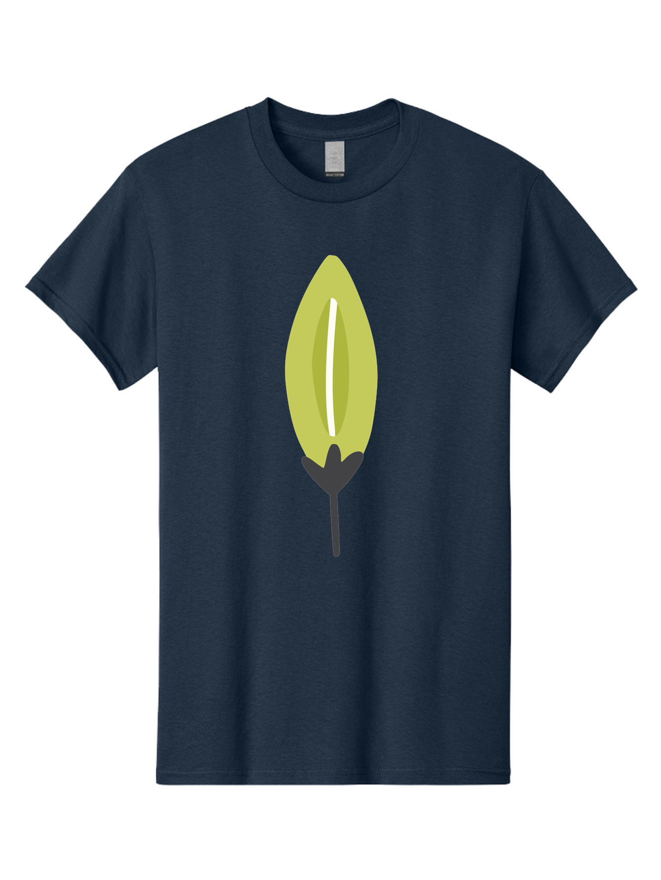 Cocoa-Pod Men'S Graphic Tee, 100% Cotton, Comfortable Casual Summer Wear, Machine Washable, Cocoa Pod, Chocolate, Digital Illustration, Simple Design, Botanical Art, Seed Pod, Vector Graphic, Minimalist Style Aad683