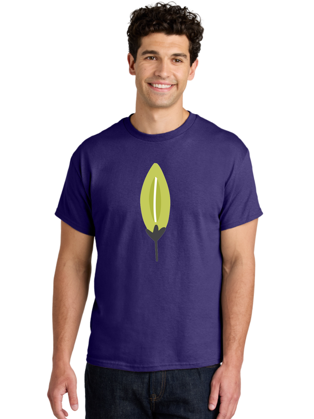 Cocoa-Pod Men'S Graphic Tee, 100% Cotton, Comfortable Casual Summer Wear, Machine Washable, Cocoa Pod, Chocolate, Digital Illustration, Simple Design, Botanical Art, Seed Pod, Vector Graphic, Minimalist Style Aad683