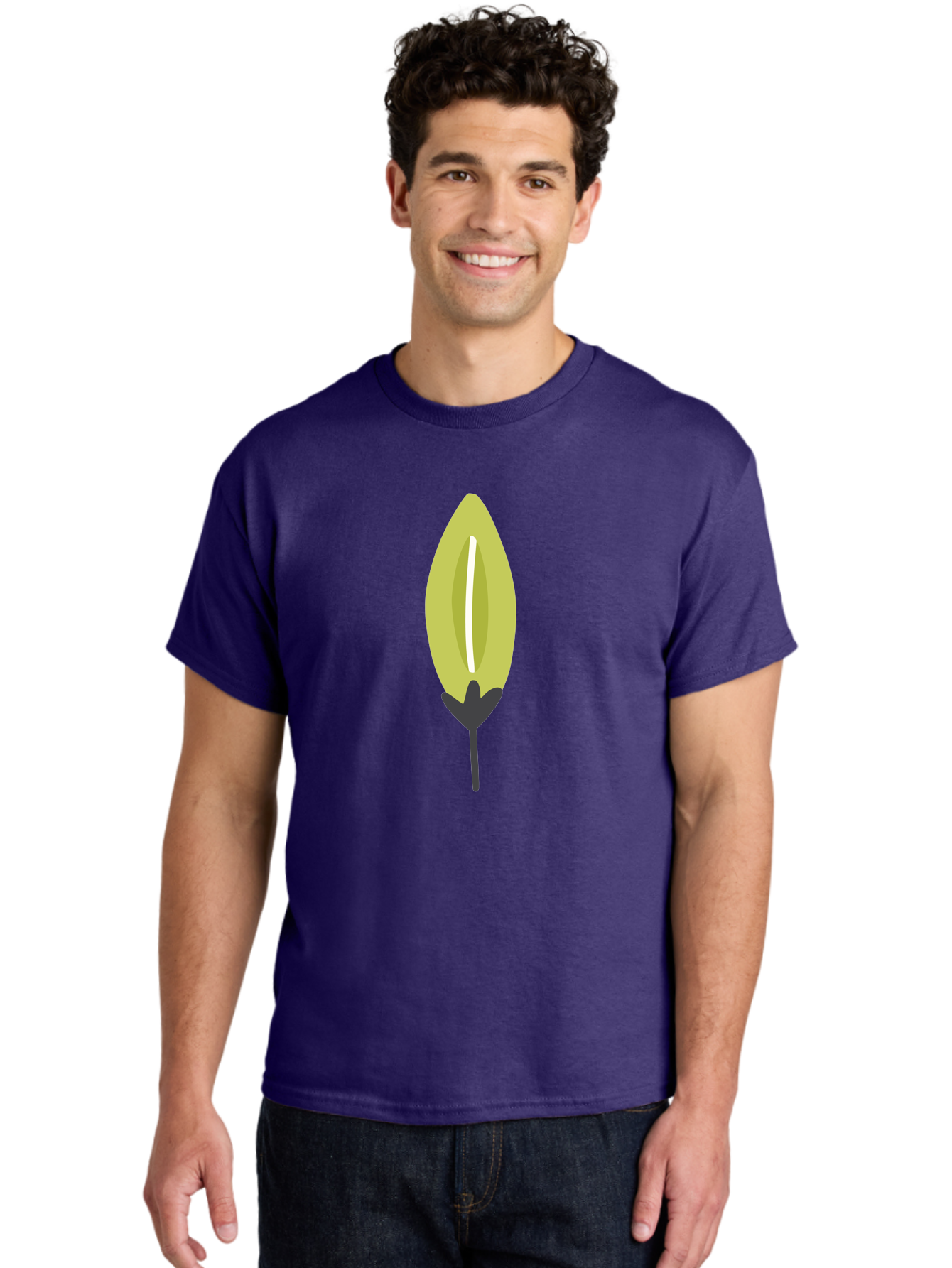 Cocoa-Pod Men'S Graphic Tee, 100% Cotton, Comfortable Casual Summer Wear, Machine Washable, Cocoa Pod, Chocolate, Digital Illustration, Simple Design, Botanical Art, Seed Pod, Vector Graphic, Minimalist Style Aad683