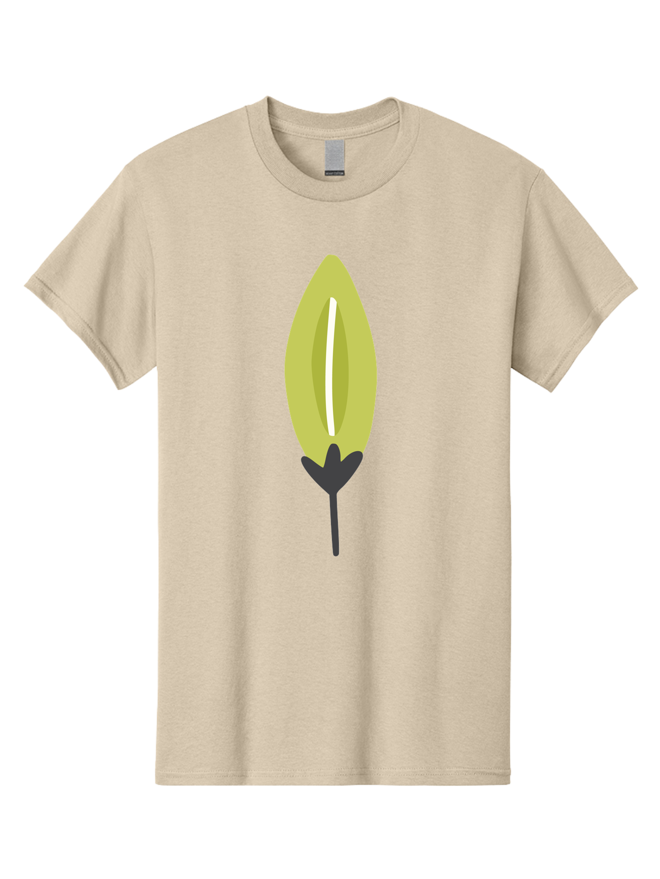Cocoa-Pod Men'S Graphic Tee, 100% Cotton, Comfortable Casual Summer Wear, Machine Washable, Cocoa Pod, Chocolate, Digital Illustration, Simple Design, Botanical Art, Seed Pod, Vector Graphic, Minimalist Style Aad683