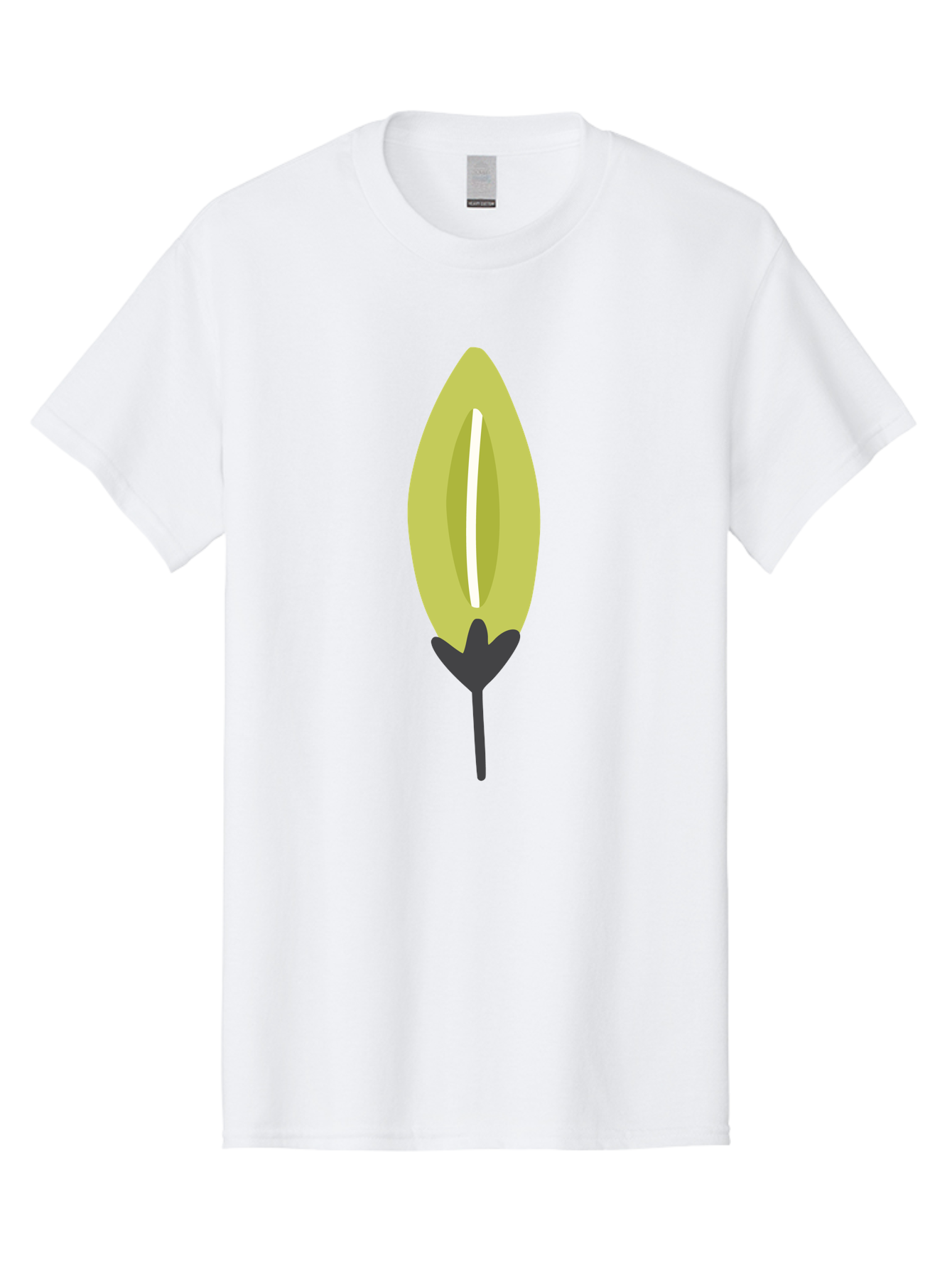 Cocoa-Pod Men'S Graphic Tee, 100% Cotton, Comfortable Casual Summer Wear, Machine Washable, Cocoa Pod, Chocolate, Digital Illustration, Simple Design, Botanical Art, Seed Pod, Vector Graphic, Minimalist Style Aad683