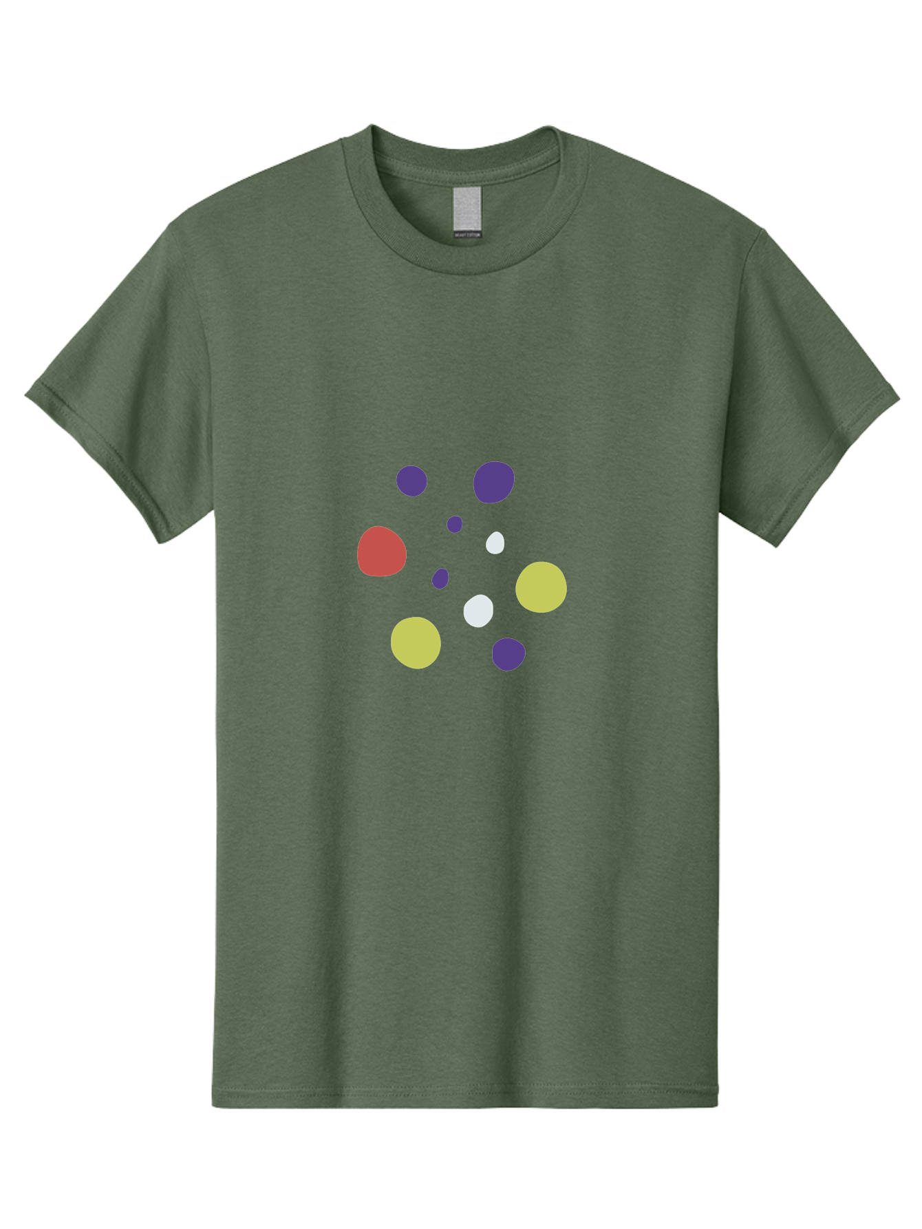 Colorful-Dots-Pattern Men'S Graphic Tee, 100% Cotton, Comfortable Casual Summer Wear, Machine Washable, Multicolored Dots, Vibrant Colors, Abstract Art, Playful Design, Colorful Shapes, Creative Graphics, Digital Art, Modern Art Aad684
