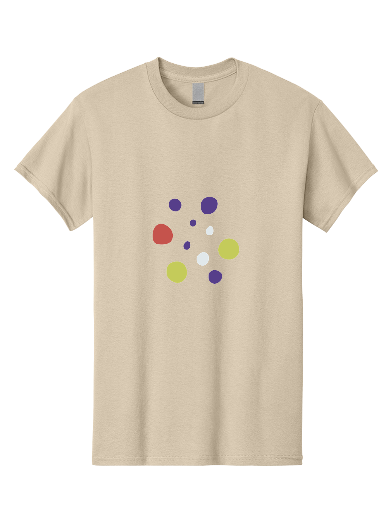 Colorful-Dots-Pattern Men'S Graphic Tee, 100% Cotton, Comfortable Casual Summer Wear, Machine Washable, Multicolored Dots, Vibrant Colors, Abstract Art, Playful Design, Colorful Shapes, Creative Graphics, Digital Art, Modern Art Aad684