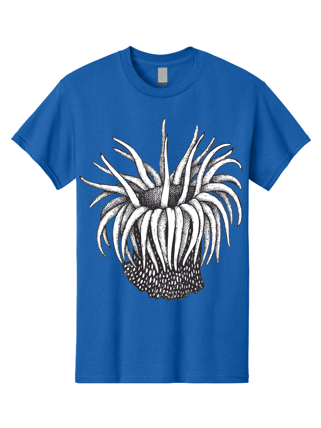 Dandelion Men'S Graphic Tee, 100% Cotton, Comfortable Casual Summer Wear, Machine Washable, Thistle Flower, Wildflower, Black And White Illustration, Botanical Art, Floral Design, Intricate Details, Spiky Petals Aad692